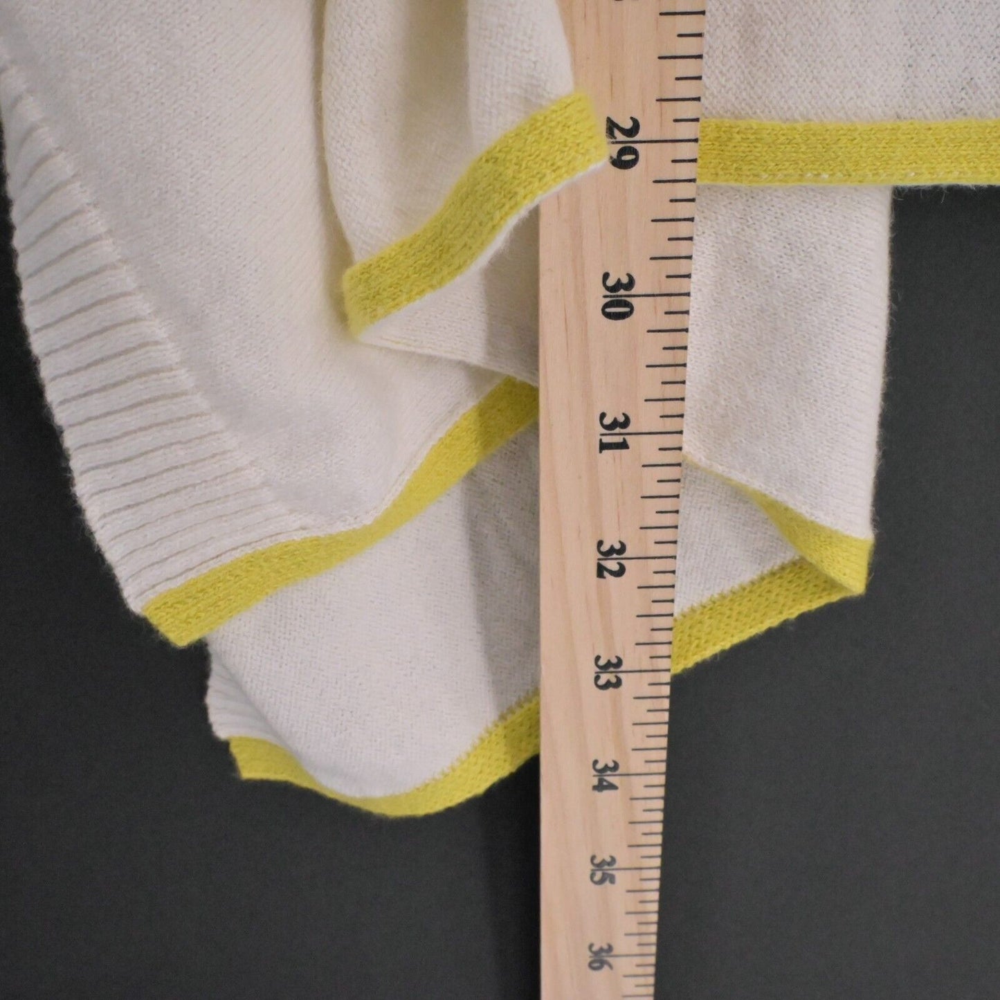 PRANA Sweater Womens Sz OS Celestia Poncho Cashmere Blend Knit Ivory Yellow NEW