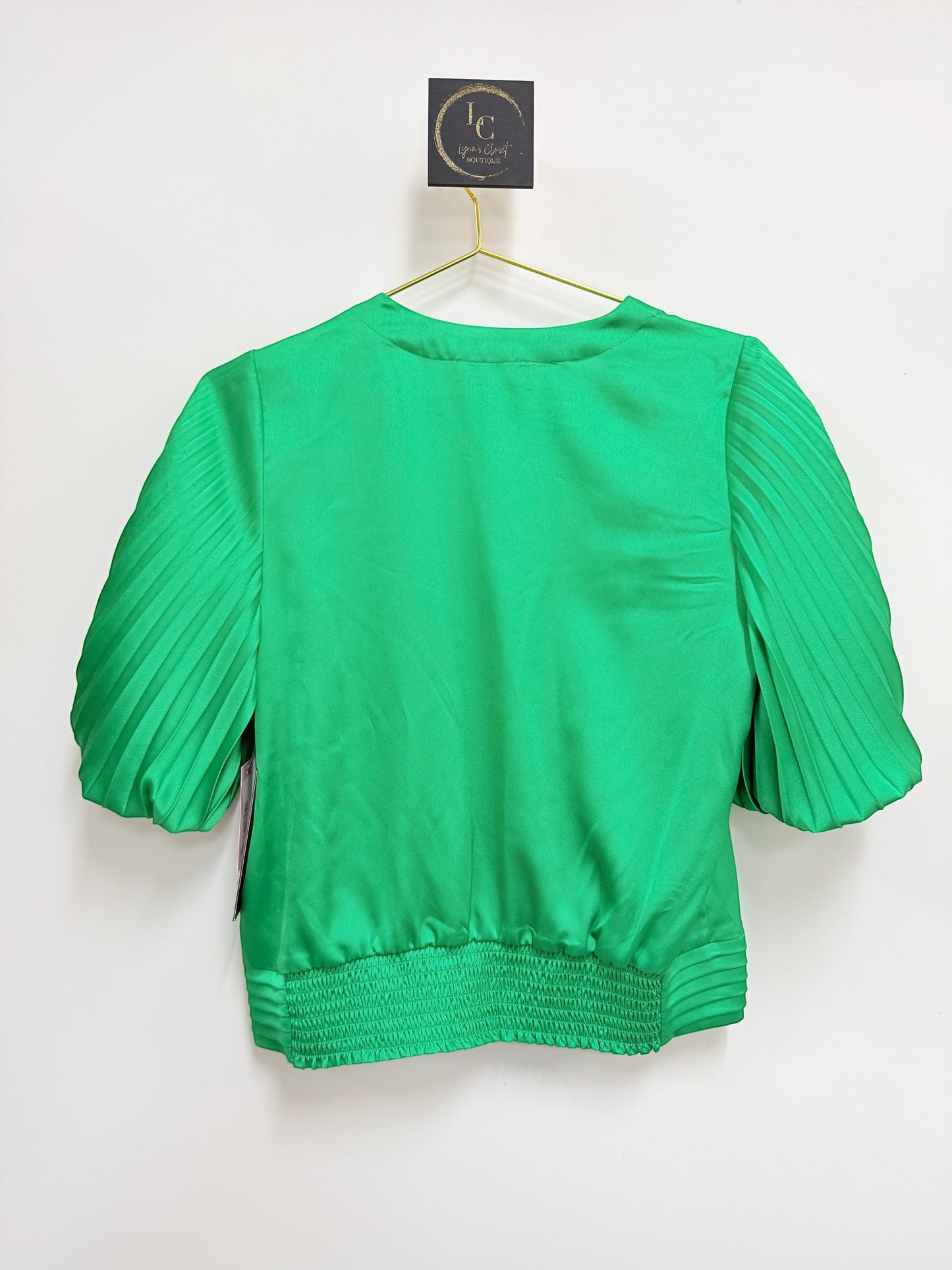 Karl Lagerfeld Kelly Green Top SIZE XS