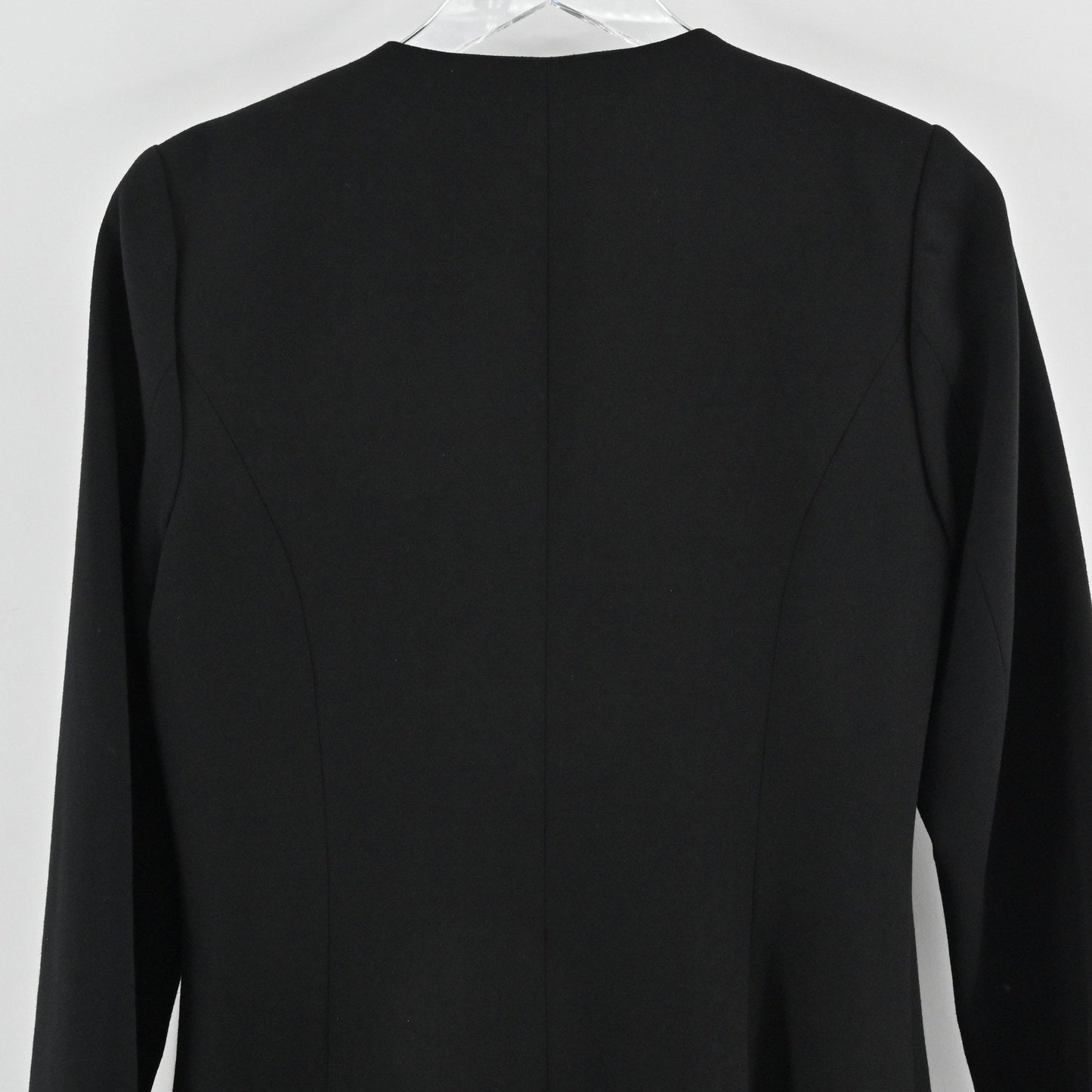 Badgley Mischka Beaded Jacket Size 6 Black Embellished Elegant Quiet Luxury Chic