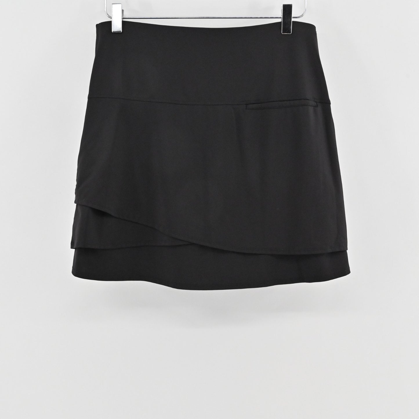 Lucky in Love Scallop Short Golf Skort Size L Black Tennis Athletic Pickle Ball