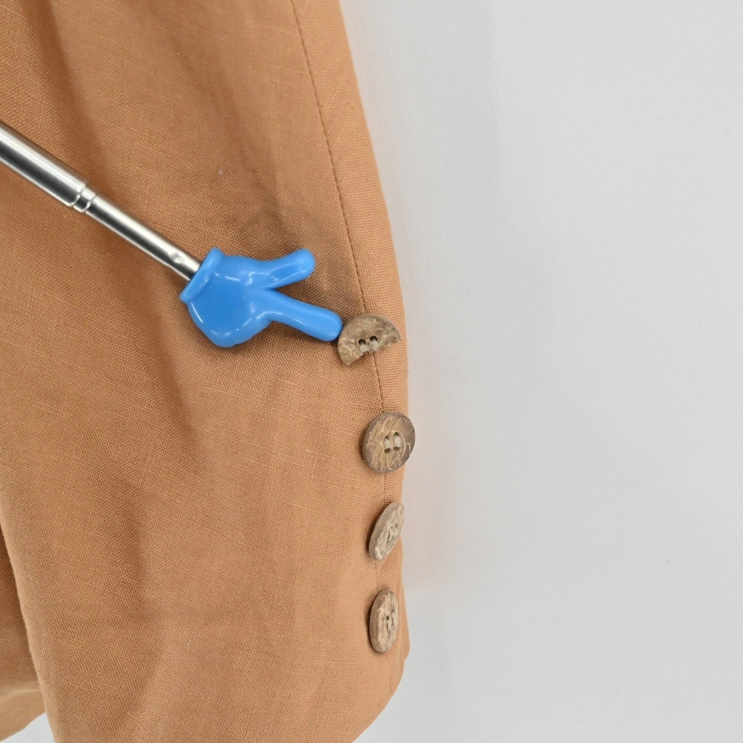 Vtg Womens Linen Blazer Size 6 Quiet Luxury Button Career Ann Tjian for Kenar