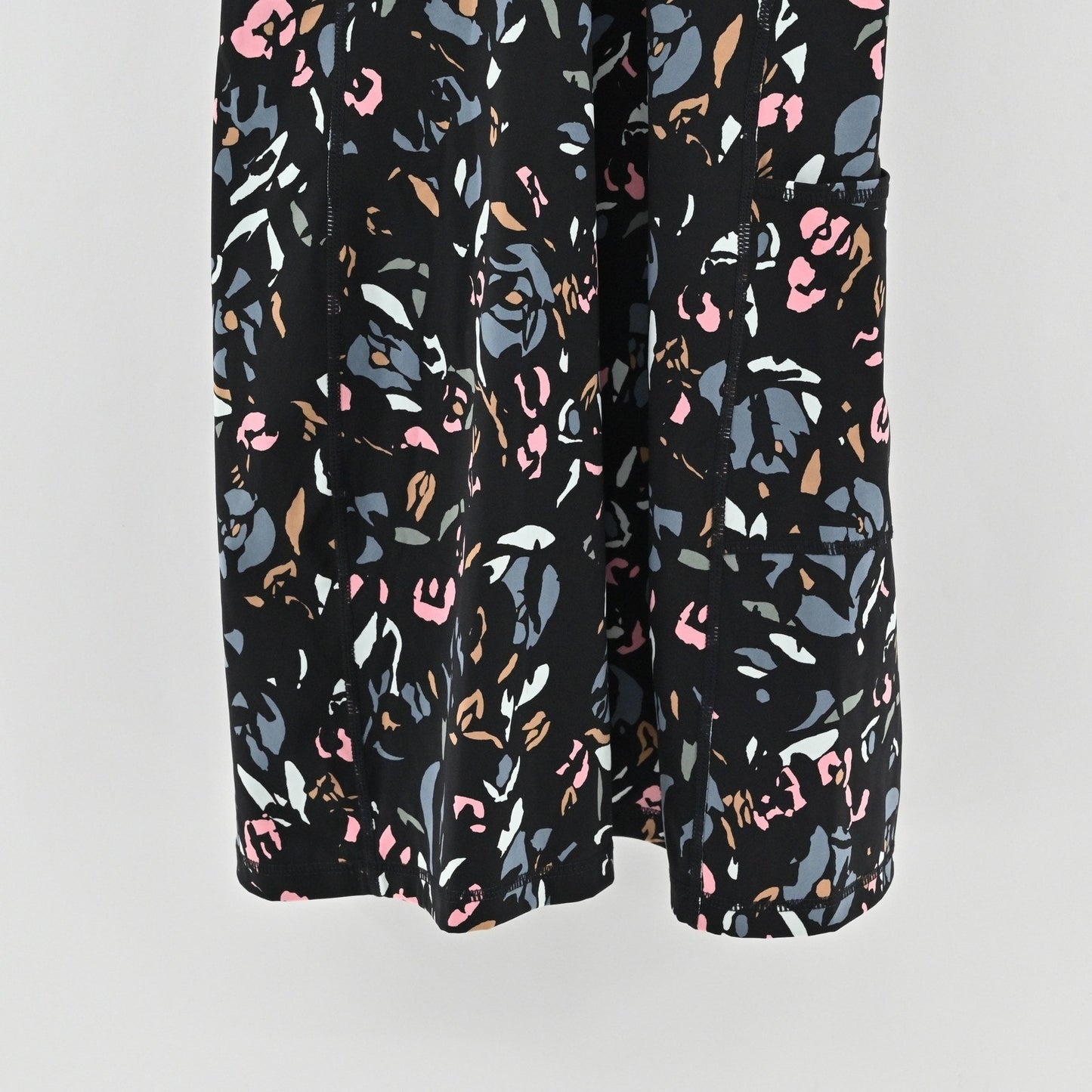 Sweaty Betty Power Workout Dress Size 4/6 Black Floral Sleeveless Racerback Gym