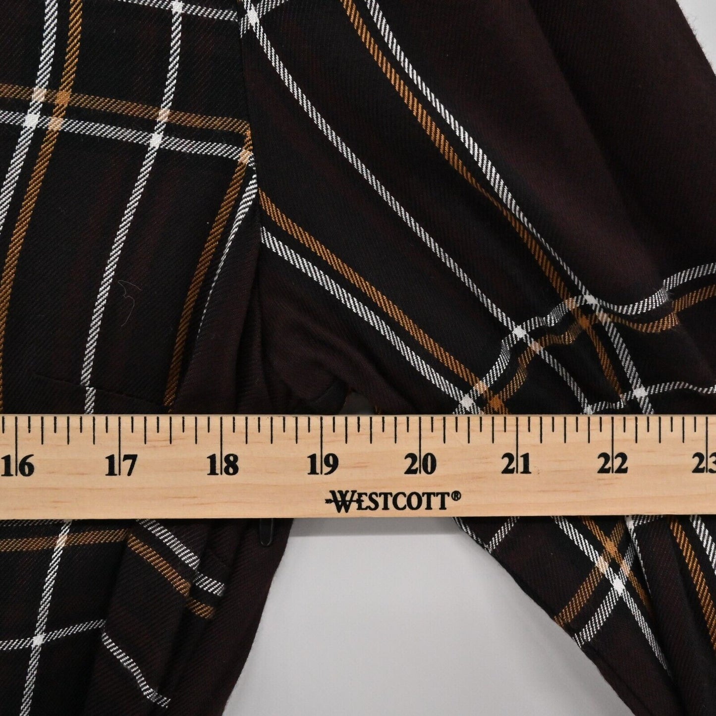 SANCTUARY Dress Womens Size 6 Upbeat Plaid Print Faux Wrap Long Sleeve VNeck