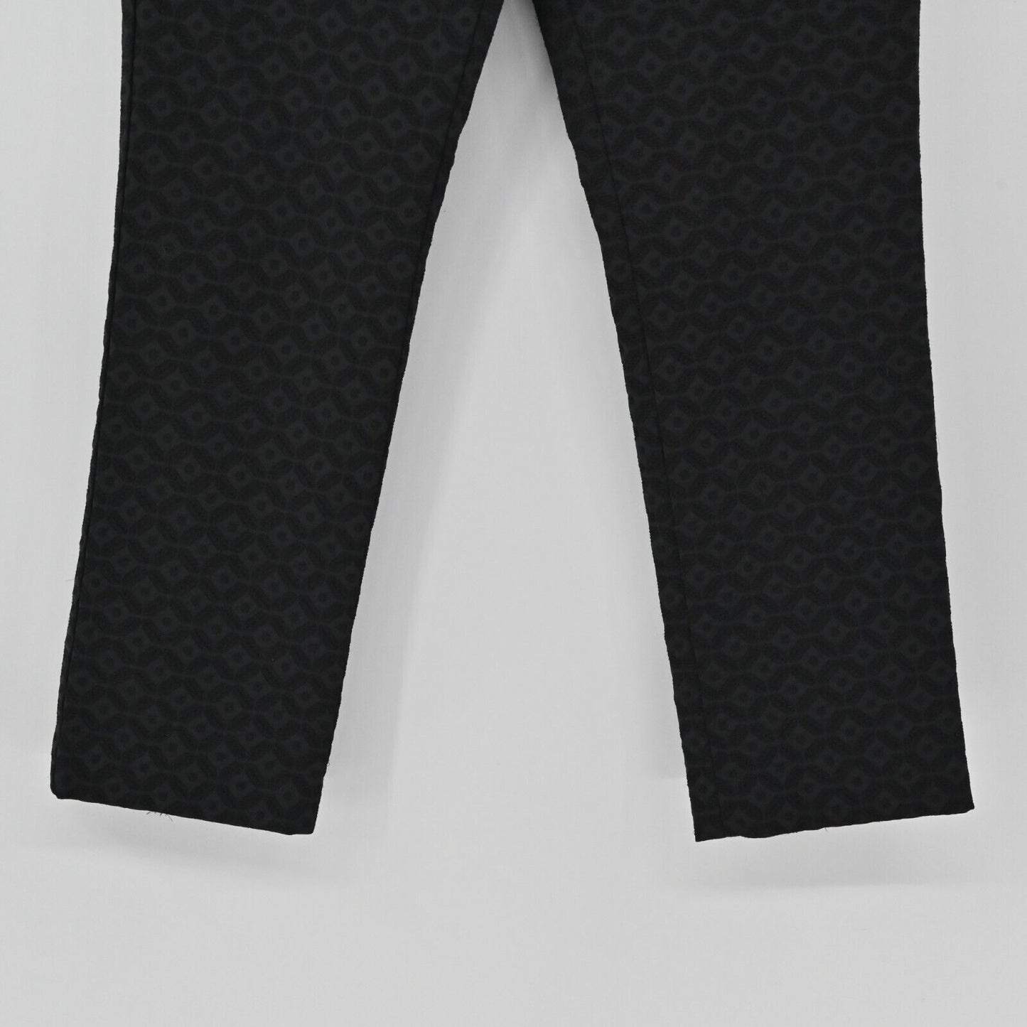 THEORY Pants Womens Sz 6 Izelle Charismatic Jacquard Dress Pants Black Straight