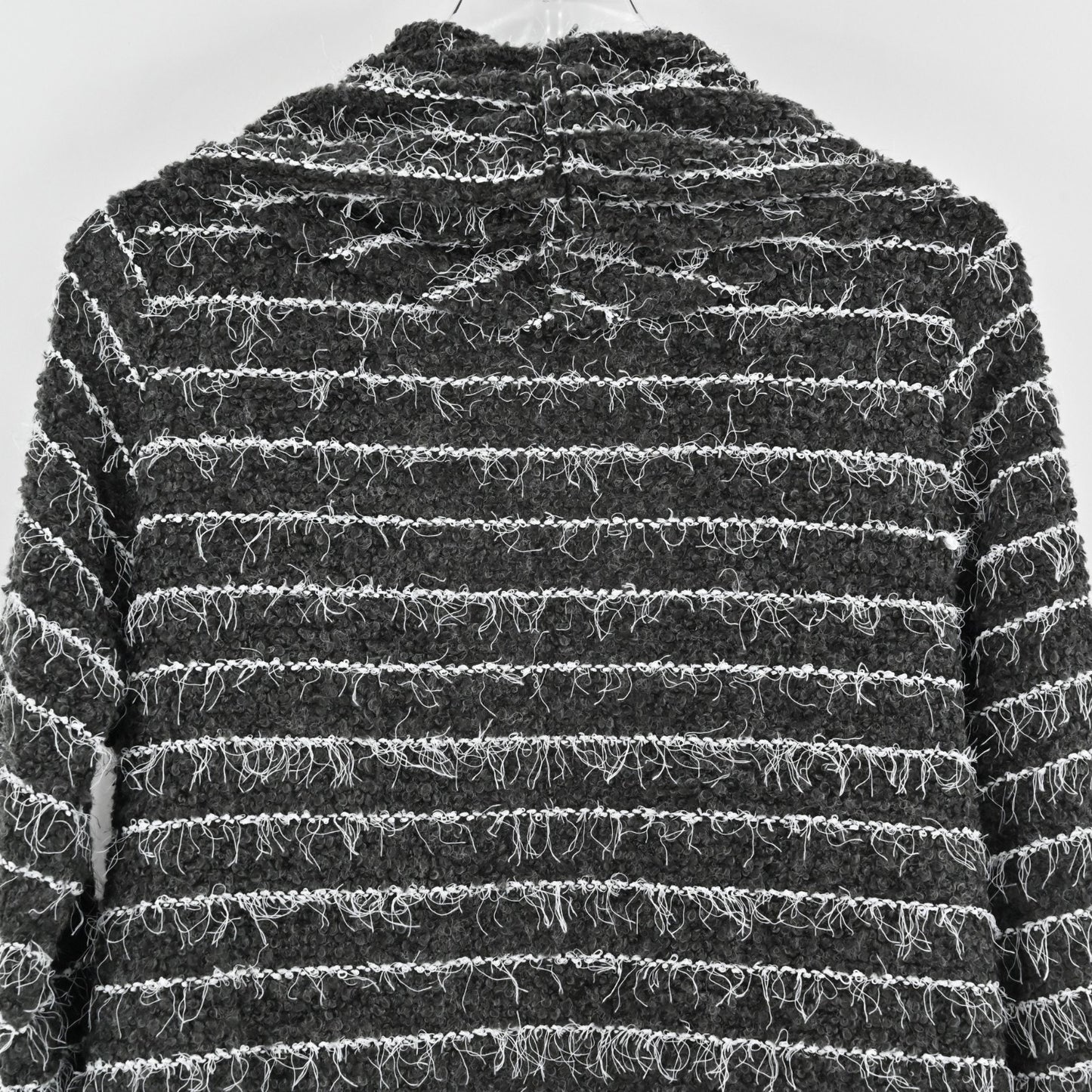 Vtg IC By Connie K Womens Wearable Art to Wear Fuzzy Cardigan Size M Wool Knit