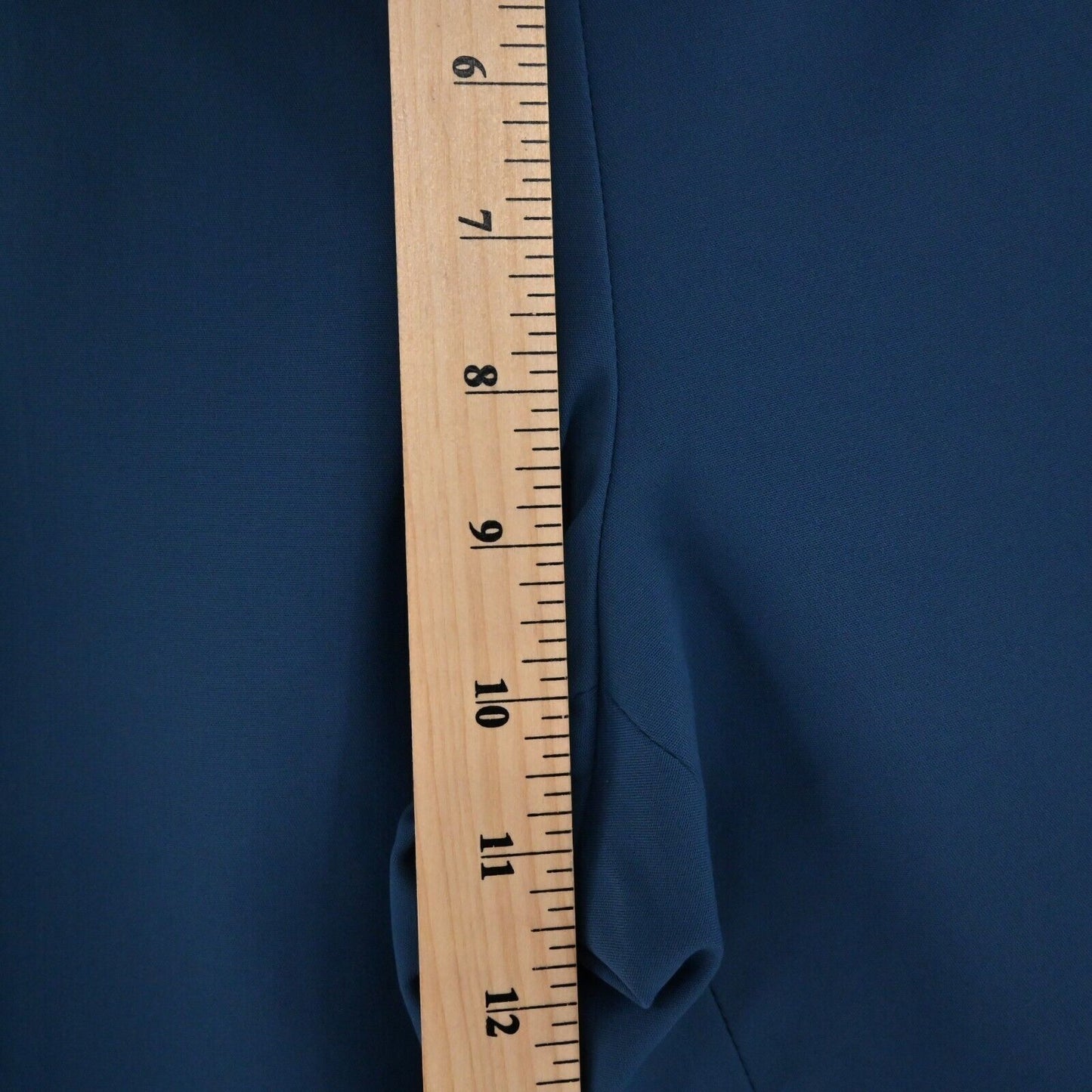 LAFAYETTE 148 Pants Womens Sz 8 Blue High Waisted Pull On Stretch Straight Ankle