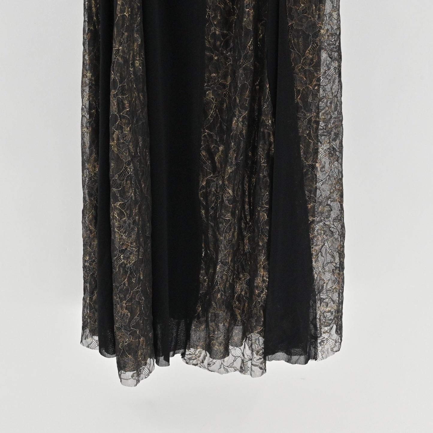 Carella Whimsigoth Gown Sz 8 Metallic Lace Grunge Halter Peplum Sleeveless Dress