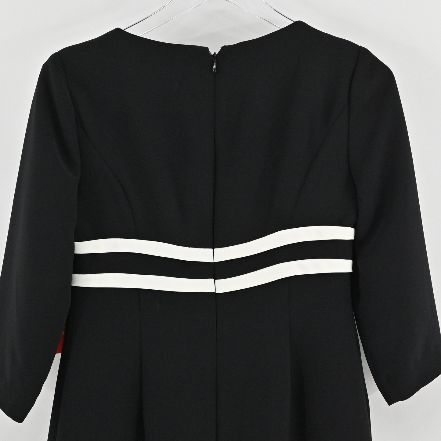 Vtg Y2k Twee Black Dress Size 2 Petite Bow Geisha Mod Retro Elegant Polished