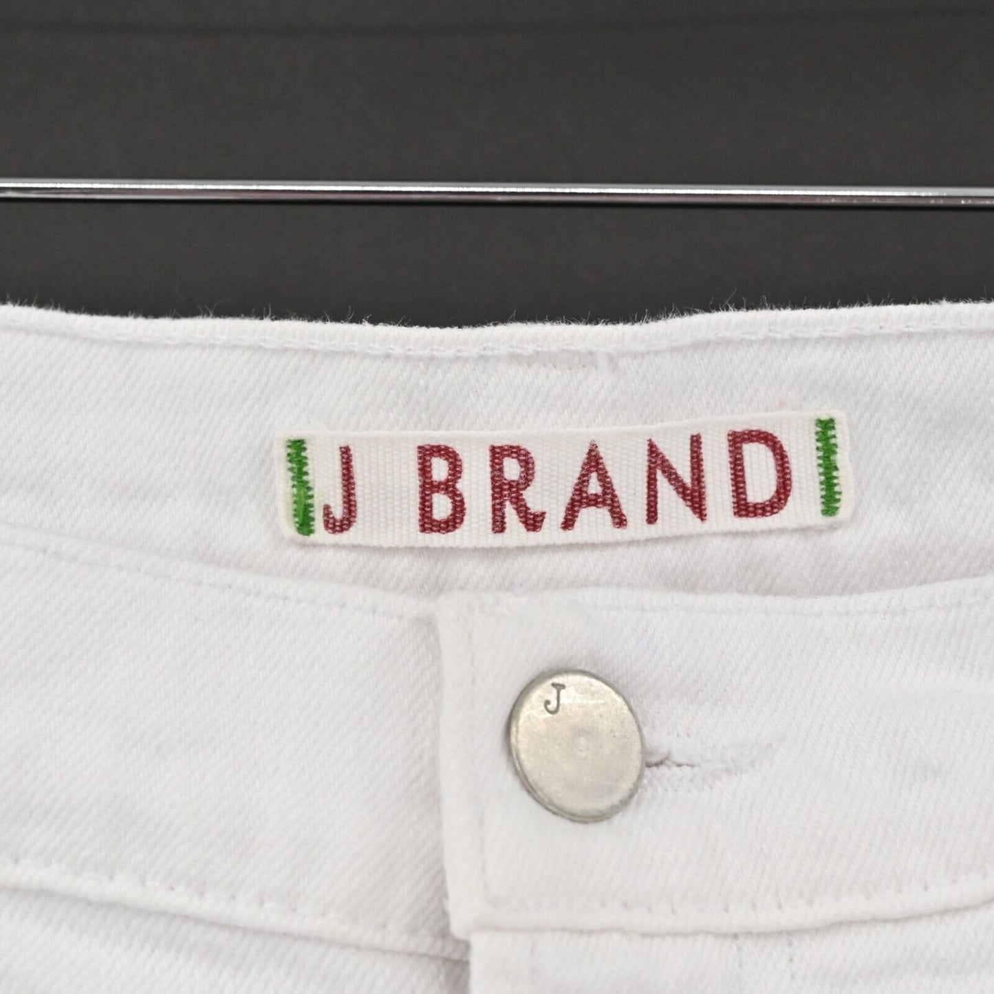 J BRAND Jeans Womens Size 32 White Denim Bootcut Mid Rise Classic Casual Coastal