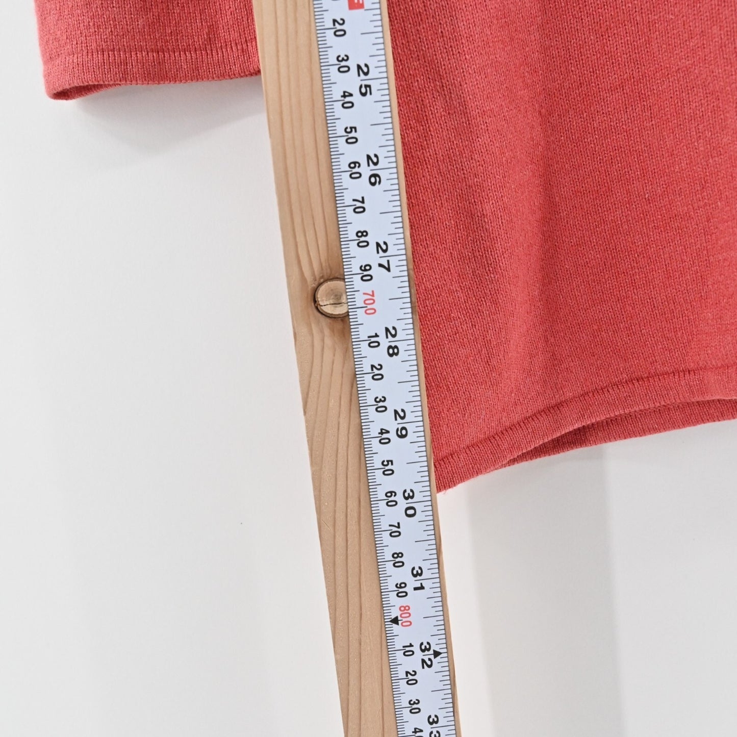 EILEEN FISHER Cashmere Silk Sweater Womens Size S Coral VNeck Knit Cinch Tunic
