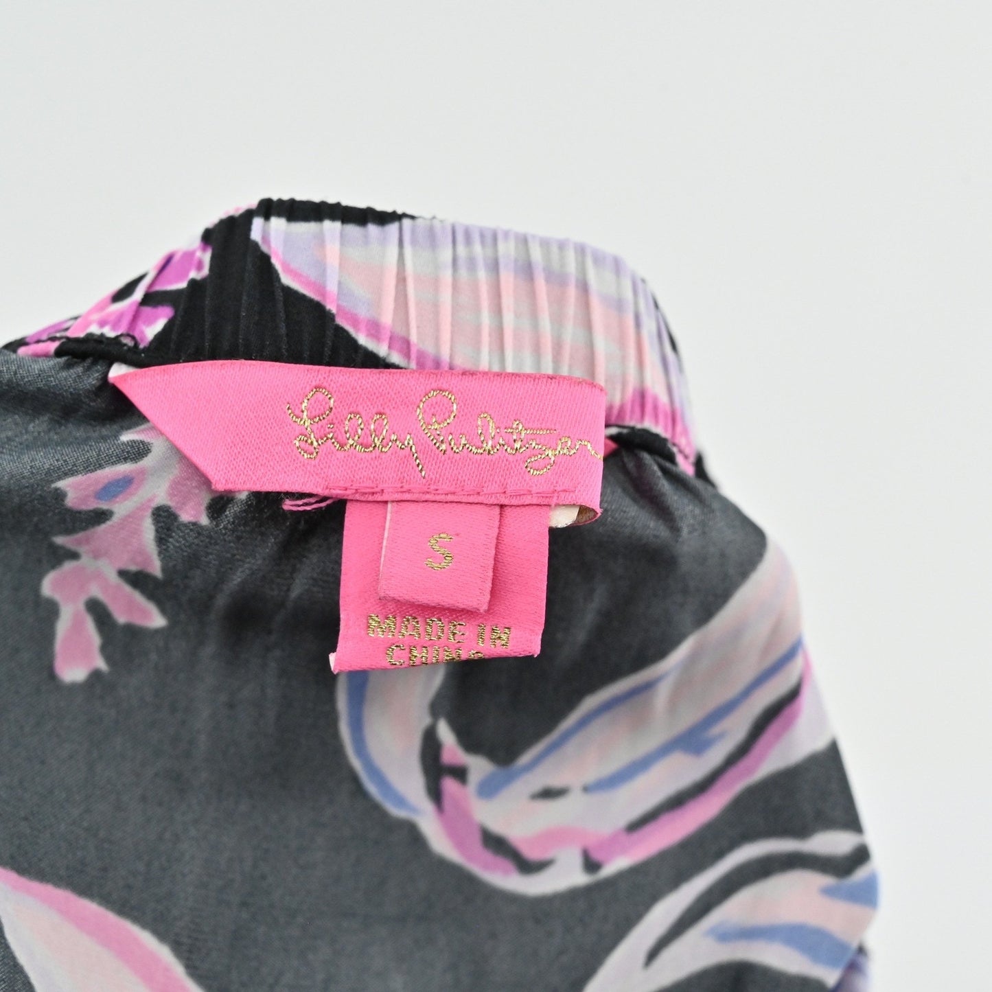 Lilly Pulitzer Pim Floral Jumpsuit Size S Onyx Wild Within Strapless Black Pink