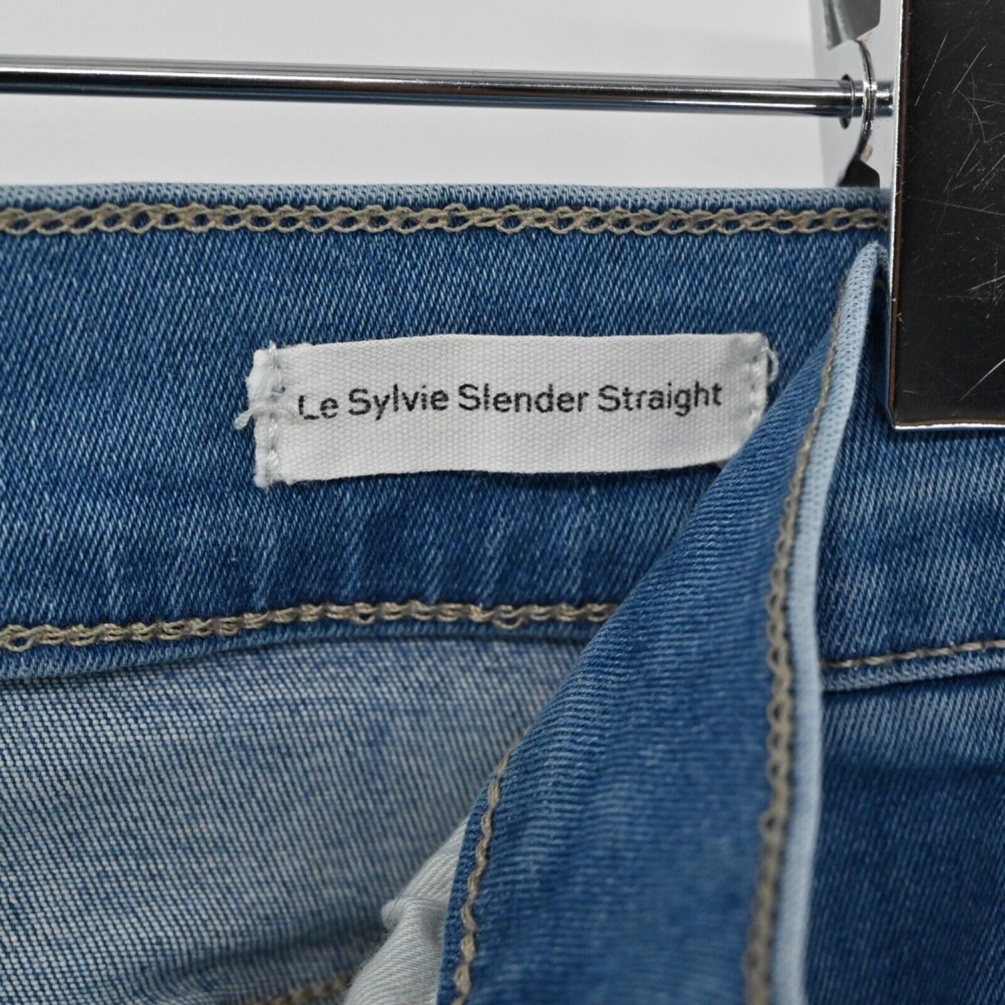 FRAME Jeans Women Sz 29 Medium Wash High Rise Le Sylvie Slender Straight Stretch