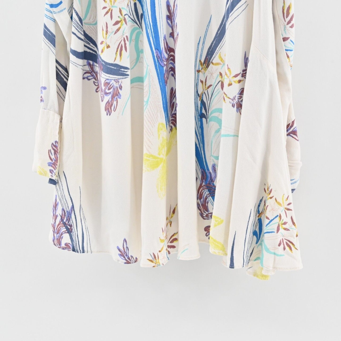 FREE PEOPLE Dress Womens Size XS Clear Skies Floral Printed Cold Shoulder Tunic