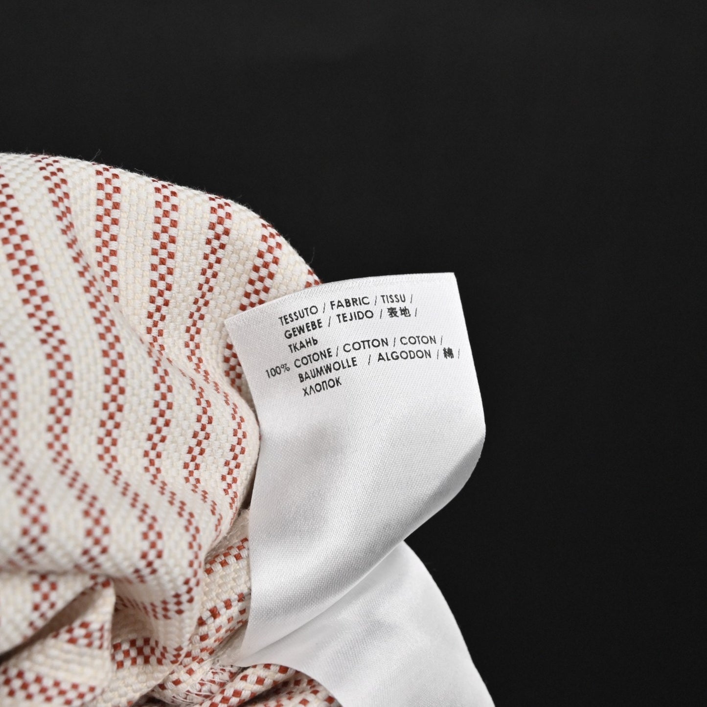 STELLA MCCARTNEY Cotton Pencil Skirt Size 38 Pink Stripe Micro Dot Corpcore