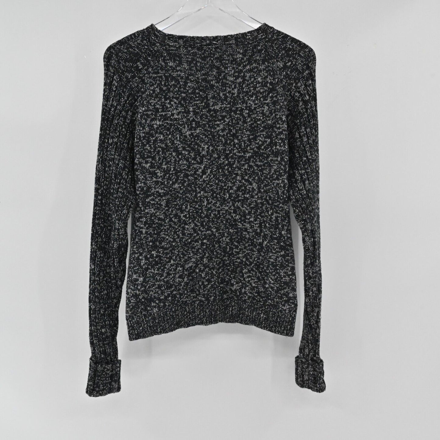 VINCE Sweater Womens Size XS Black White Long Sleeve Knit Top Cozy Winter Fall