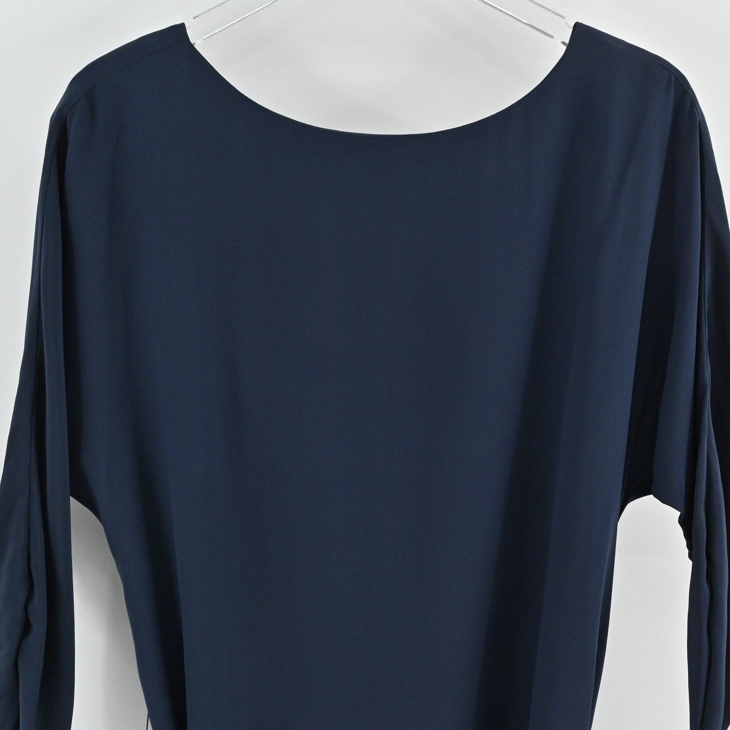 Eliza J Color Block Dress Size 10 Belted Button Navy Contemporary Modern Career