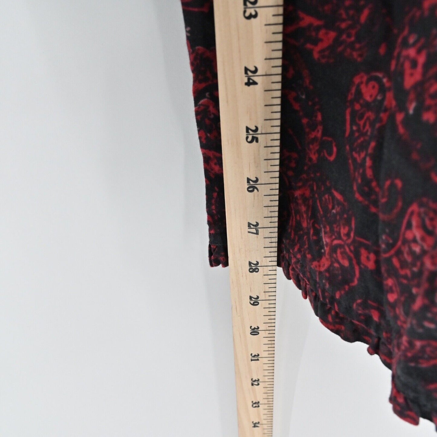SOFT SURROUNDINGS Pajamas Womens Size M Red Paisley Cotton Elastic Waist Pants