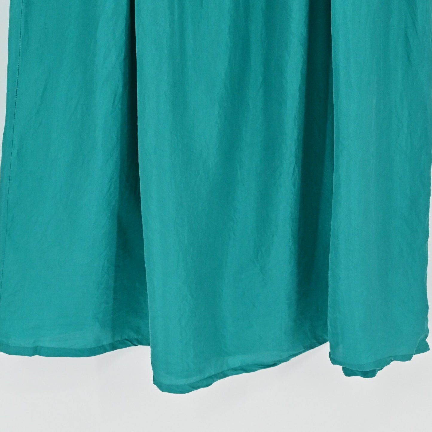 Vtg Victorias Secret Gold Label Silk Dress Size S Teal Button Modest Timeless