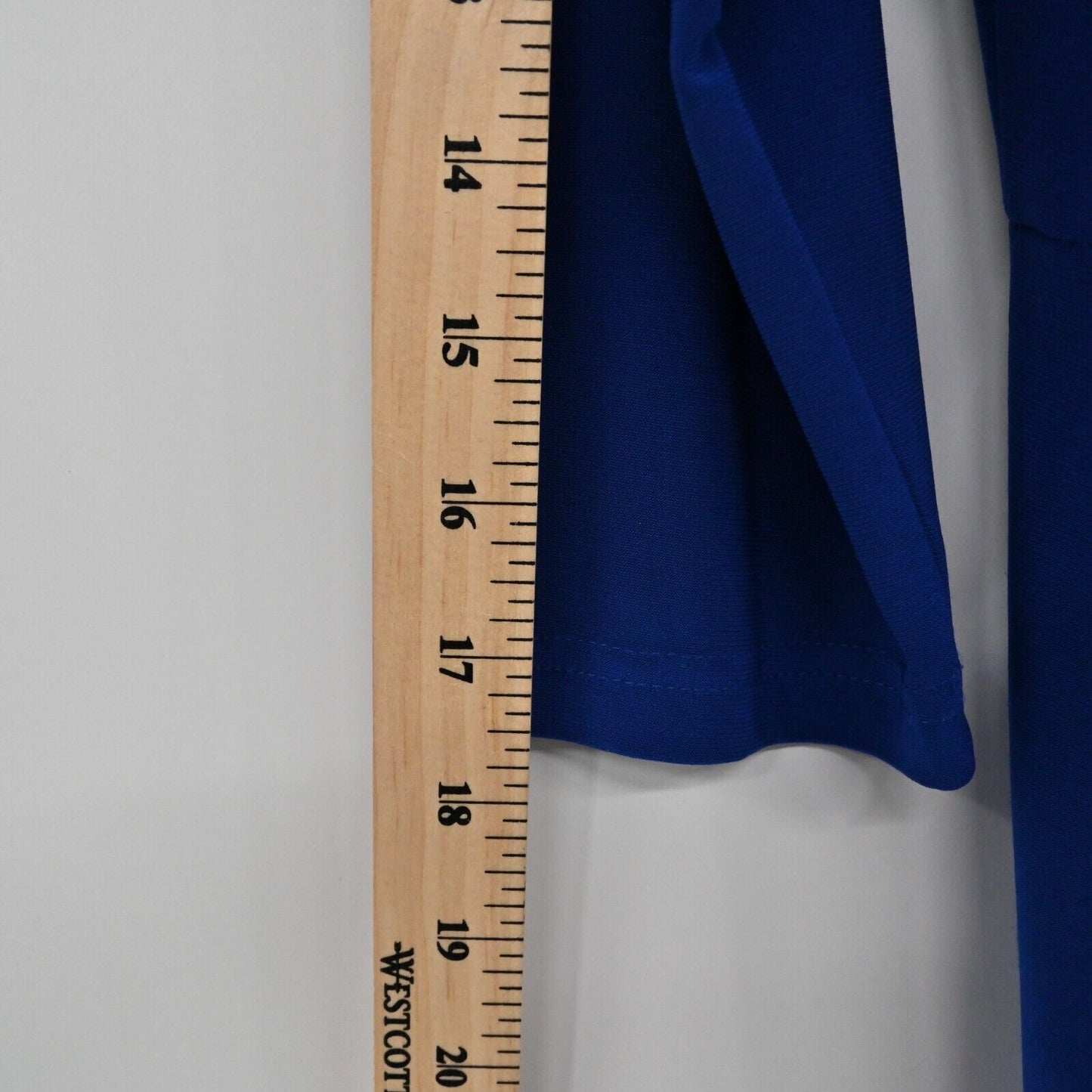ADRIANNA PAPELL Dress Womens Size 6 Rosette Draped Cascade Solid Indigo Blue