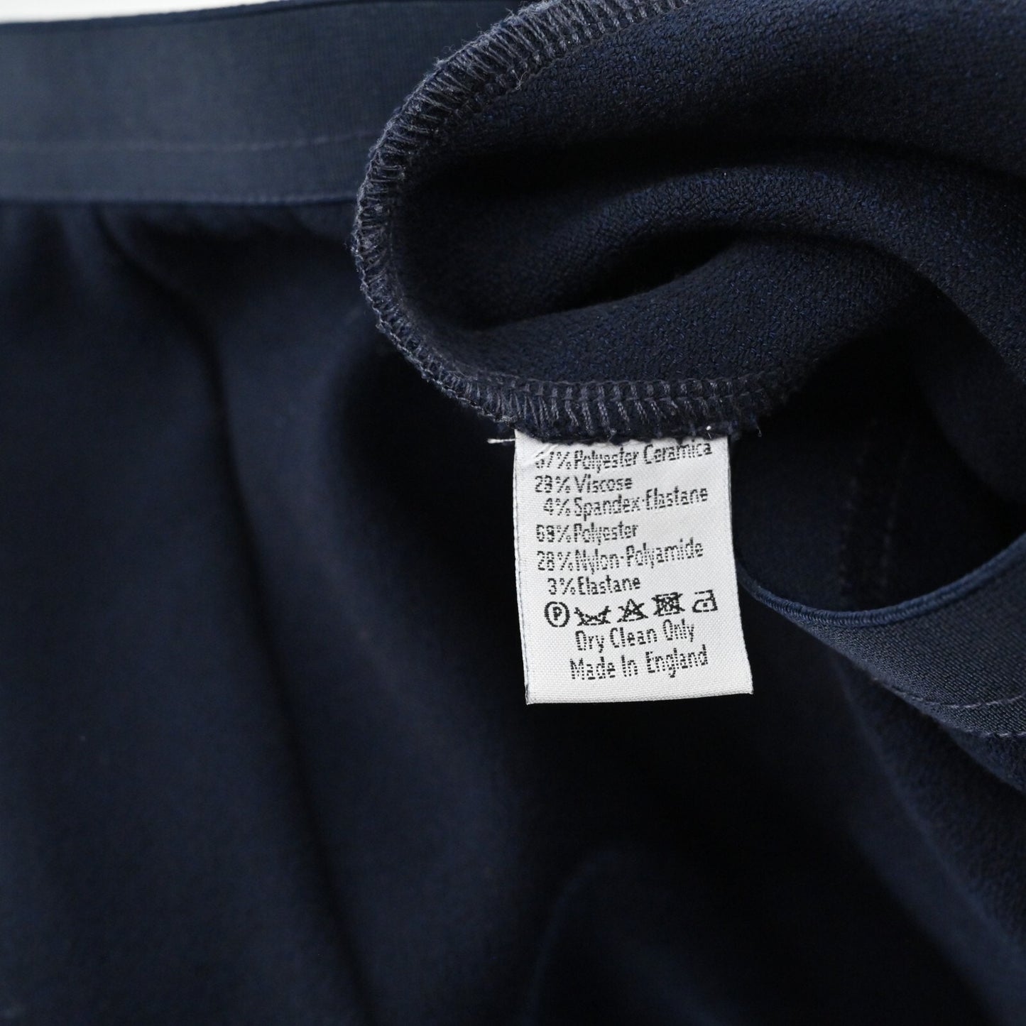 CHALAYAN Pants Womens Size 40 Navy Blue Quiet Luxury Stretch Pull On Skinny Leg
