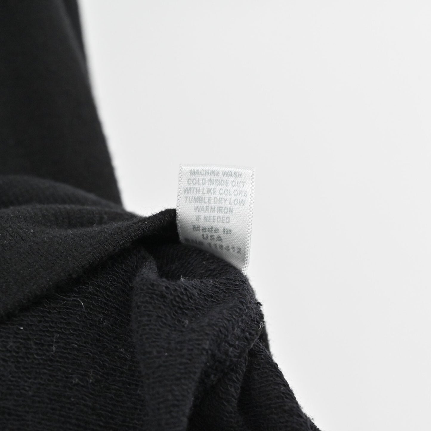 MONROW Top Womens Sz L Black Long Sleeve Scoop Neck Stretch Capsule Quiet Luxury