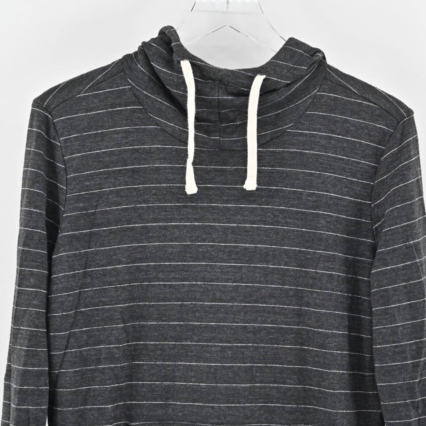 MARINE LAYER Hoodie Womens Size M Alden Double Knit Cowl Neck Stripe Sweatshirt