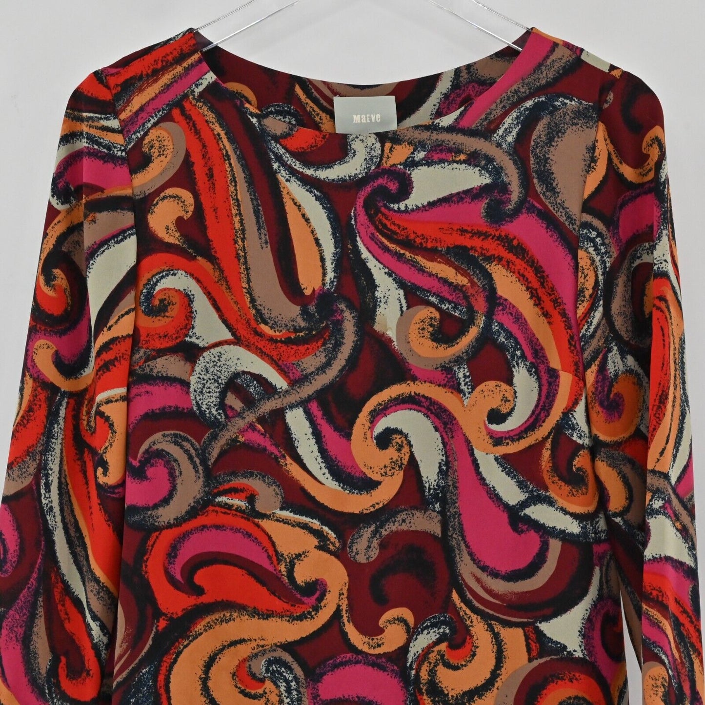 ANTHROPOLOGIE Dress Womens Size XS Maeve Flavia Swirl Multicolor Print Shift