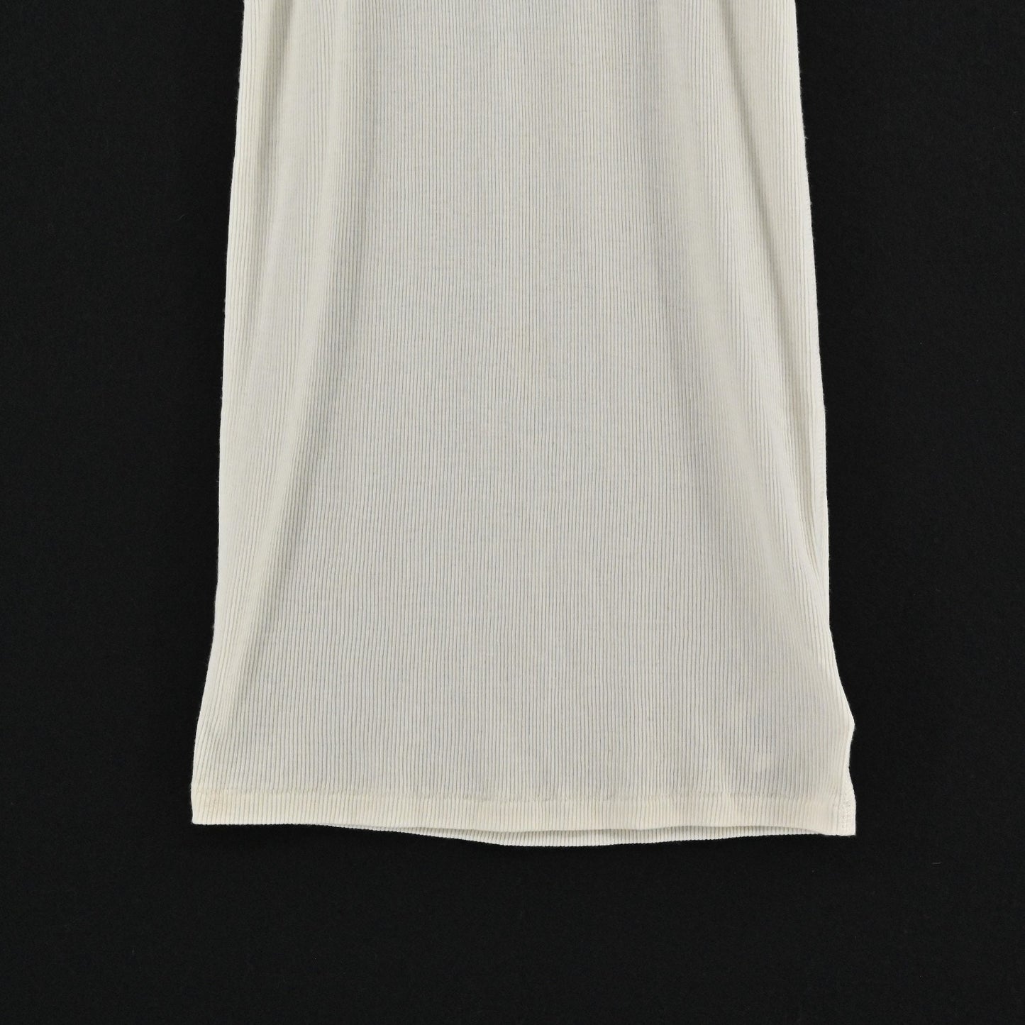 Theory Womens Ribbed Racerback Tank Top Size S Ivory Cotton Minimalist Neutral