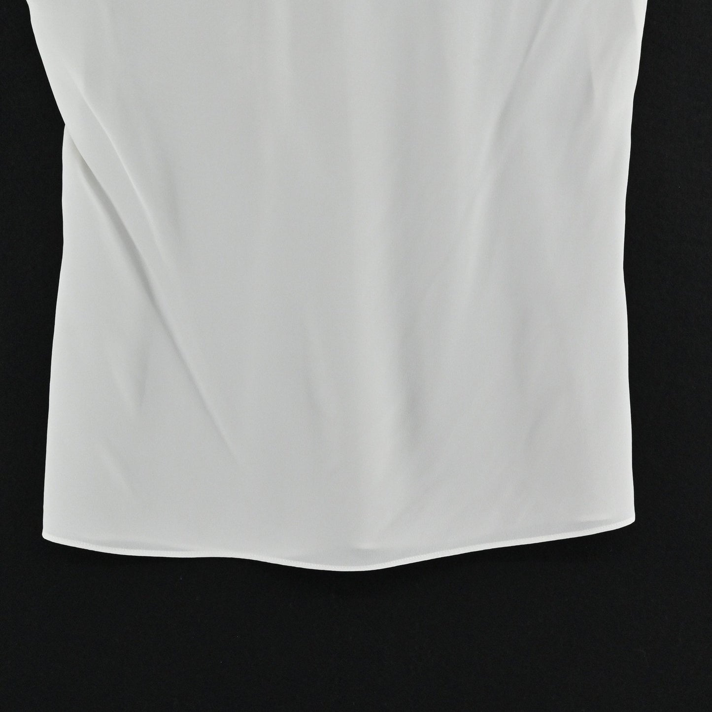 Escada Womens Pleated White Top Size 34 Quiet Luxury Sleeveless Blouse Elegant