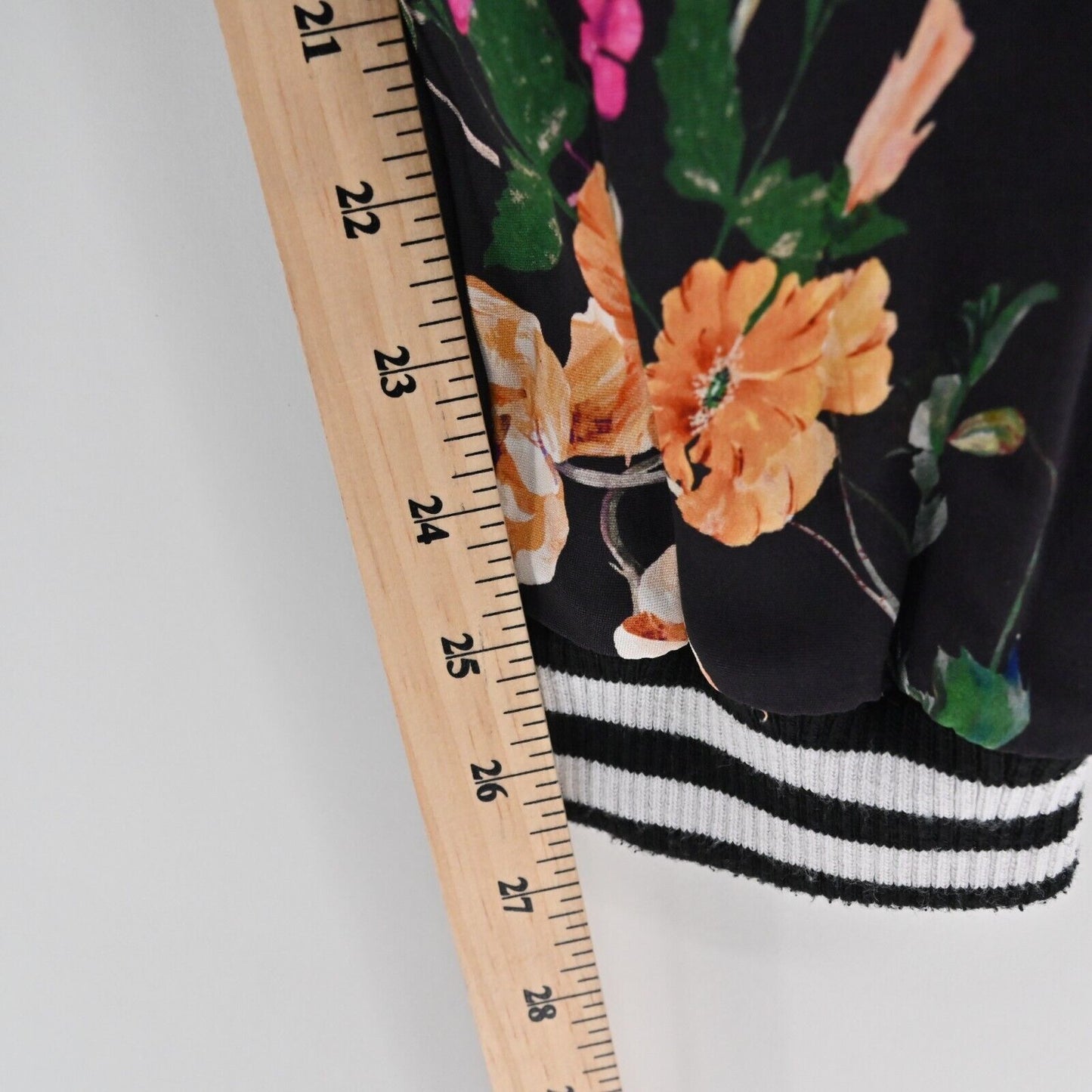 PARKER Pants Womens Sz 4 Black Multi Sotero Floral Print Striped Joggers Pleated