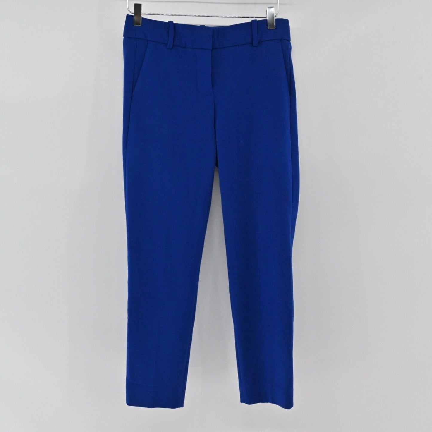 J CREW Pants Womens Size 4 Royal Blue Low Rise Tapered Slim Stretch Dress Career