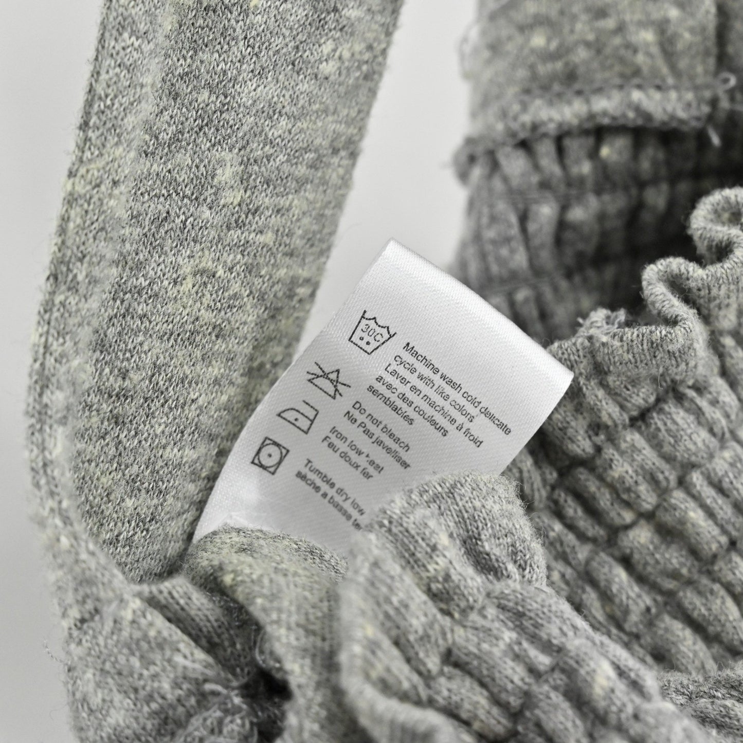 CHASER Womens Smocked Tie Dye Jumpsuit Size L Gray Blue Wide Leg Comfy Hippie