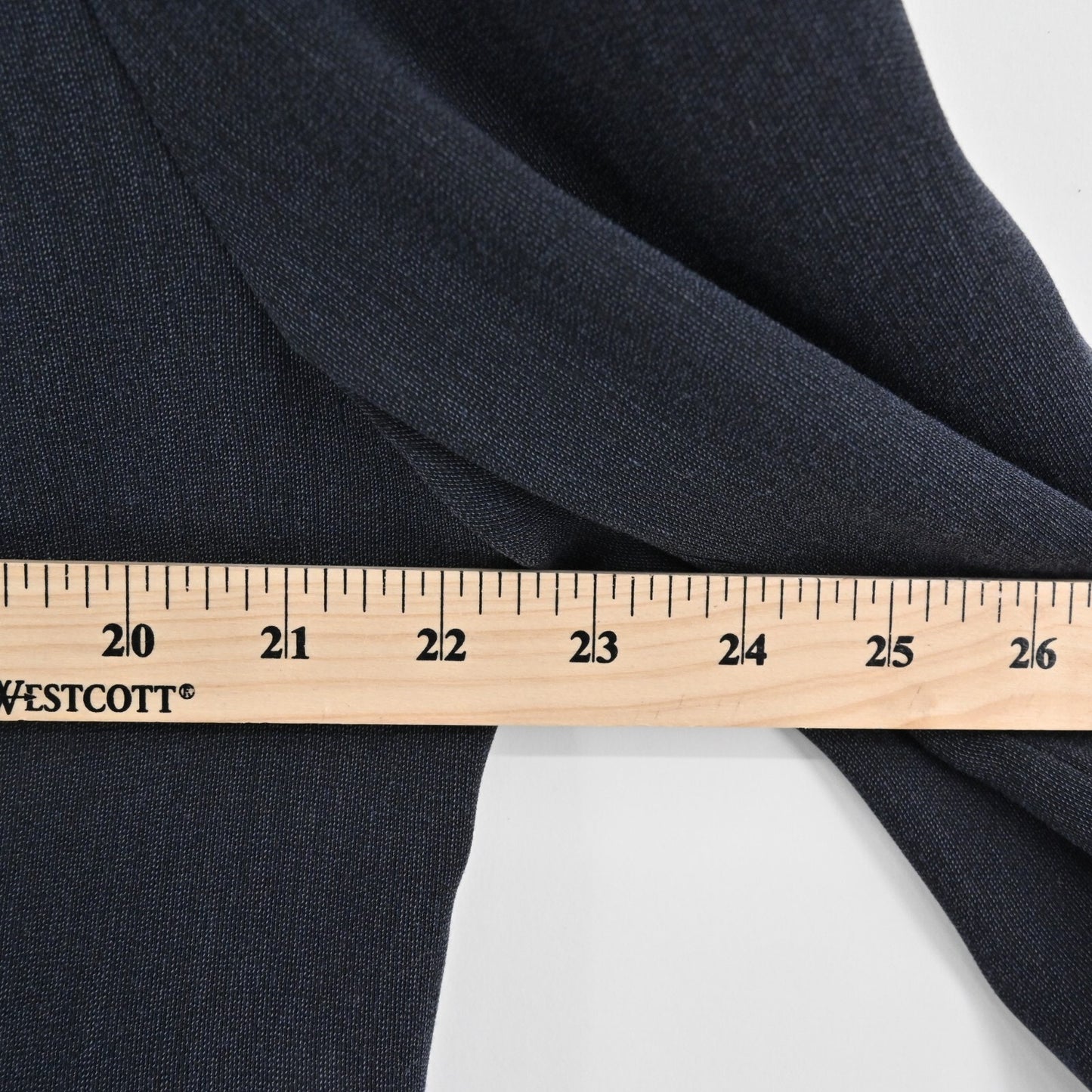 Vtg ALBERT NIPON Skirt Suit Set Womens Size 16 Blazer Pencil Navy White Piping