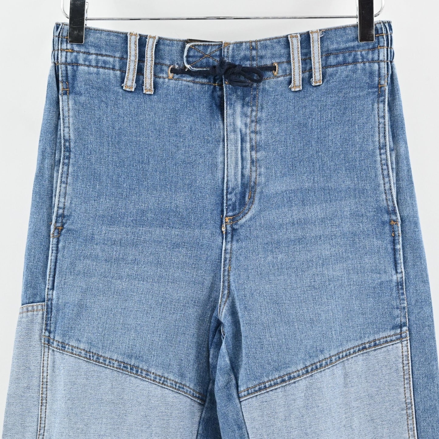 URBAN OUTFITTERS Byron Spliced Jogger Jeans Womens Size S BDG Two Tone Blue