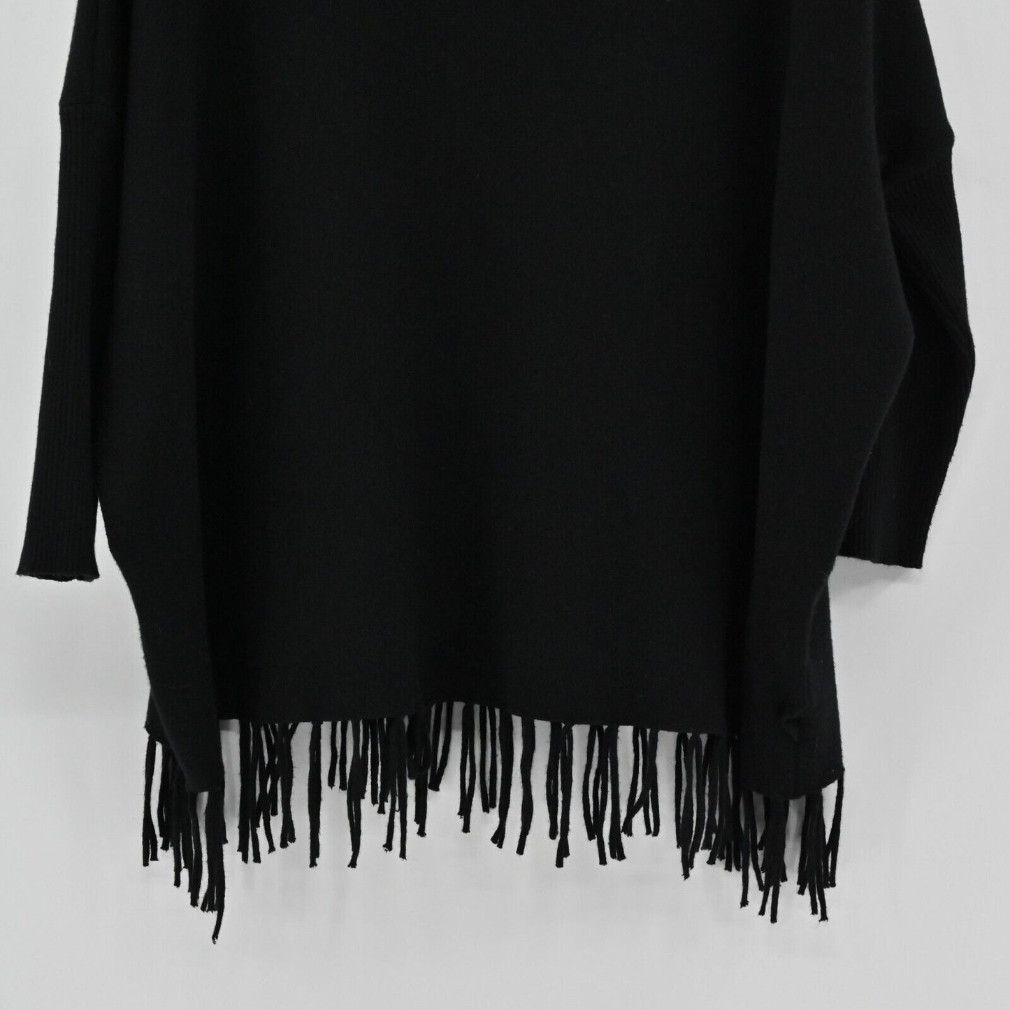 KEYINGYI Sweater Womens One Size Bird Motif Embroidered Cashmere Fringe Turkey