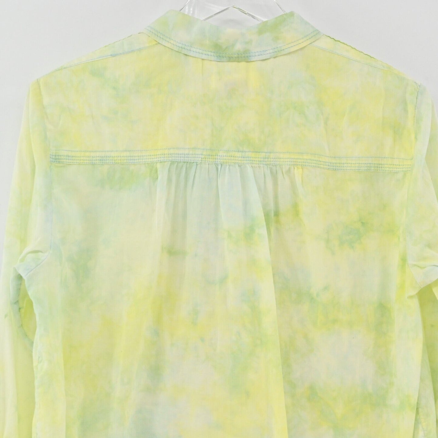 ANTHROPOLOGIE Top Womens Size M Pilcro Cate Tie Dye Button Up Long Sleeve Pocket