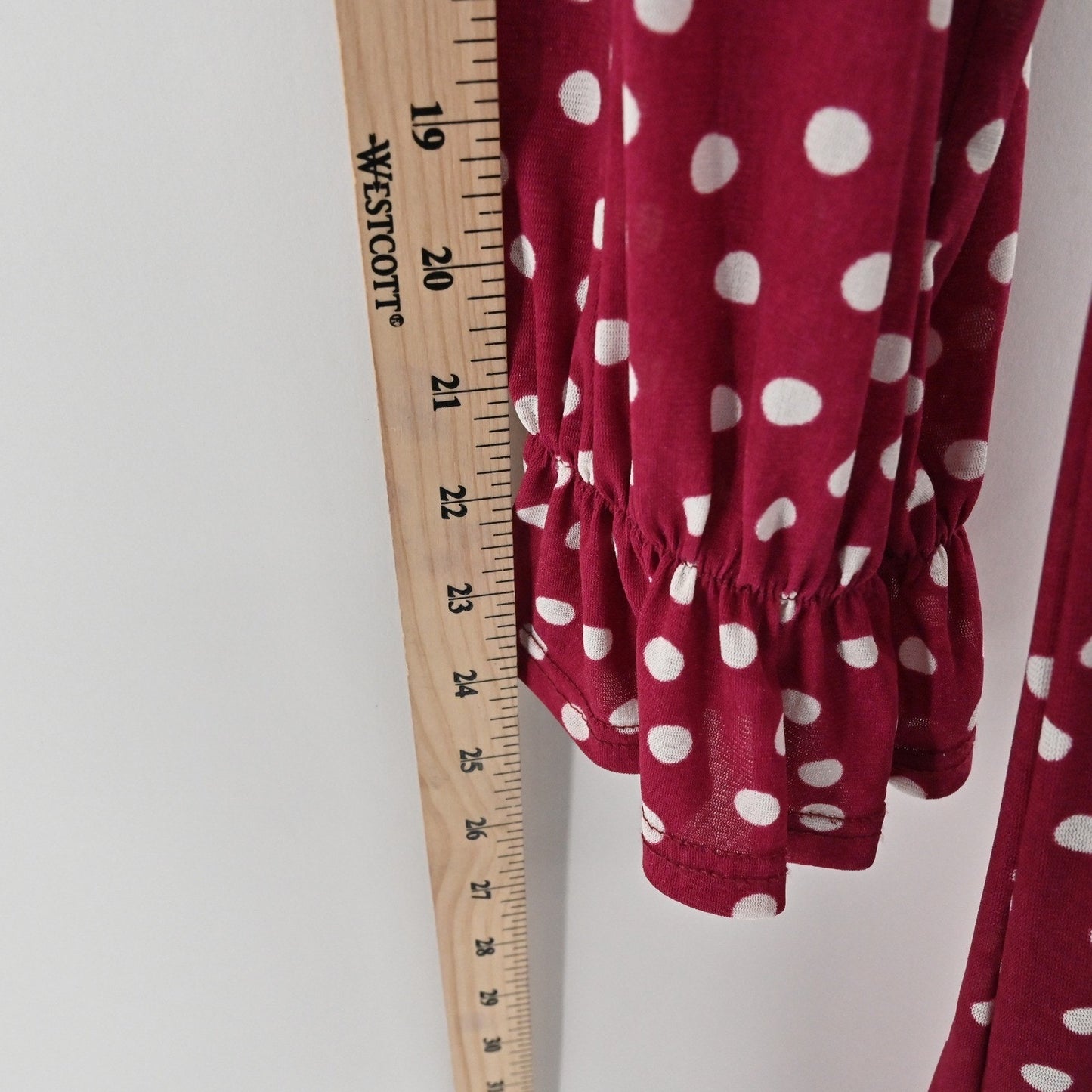 Elizabeth & James Polka Dot Midi Dress Size L Red White Tiered Retro Whimsical