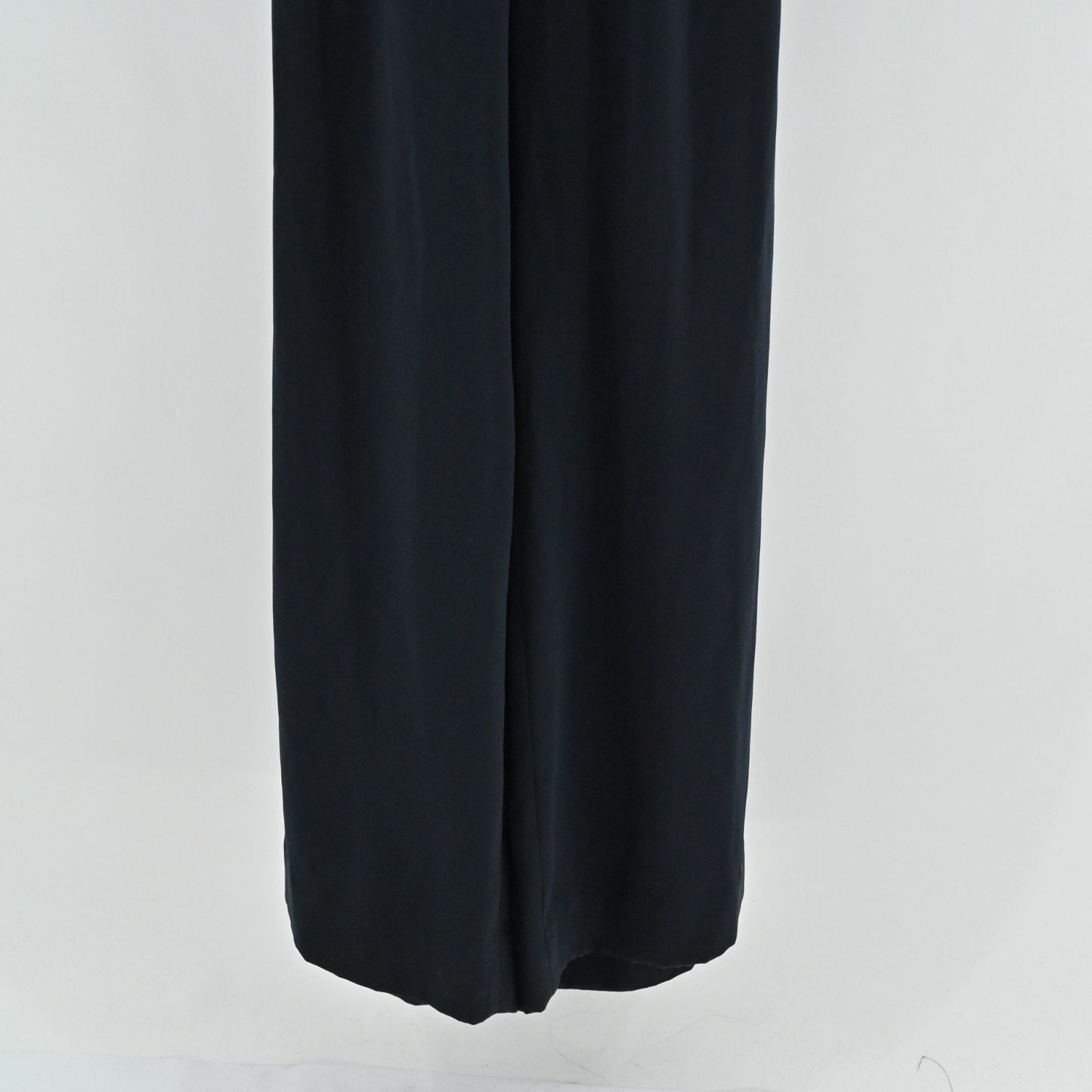 Anthropologie Womens Cartonnier Whitney Wide Leg Jumpsuit Size S Dark Navy Blue