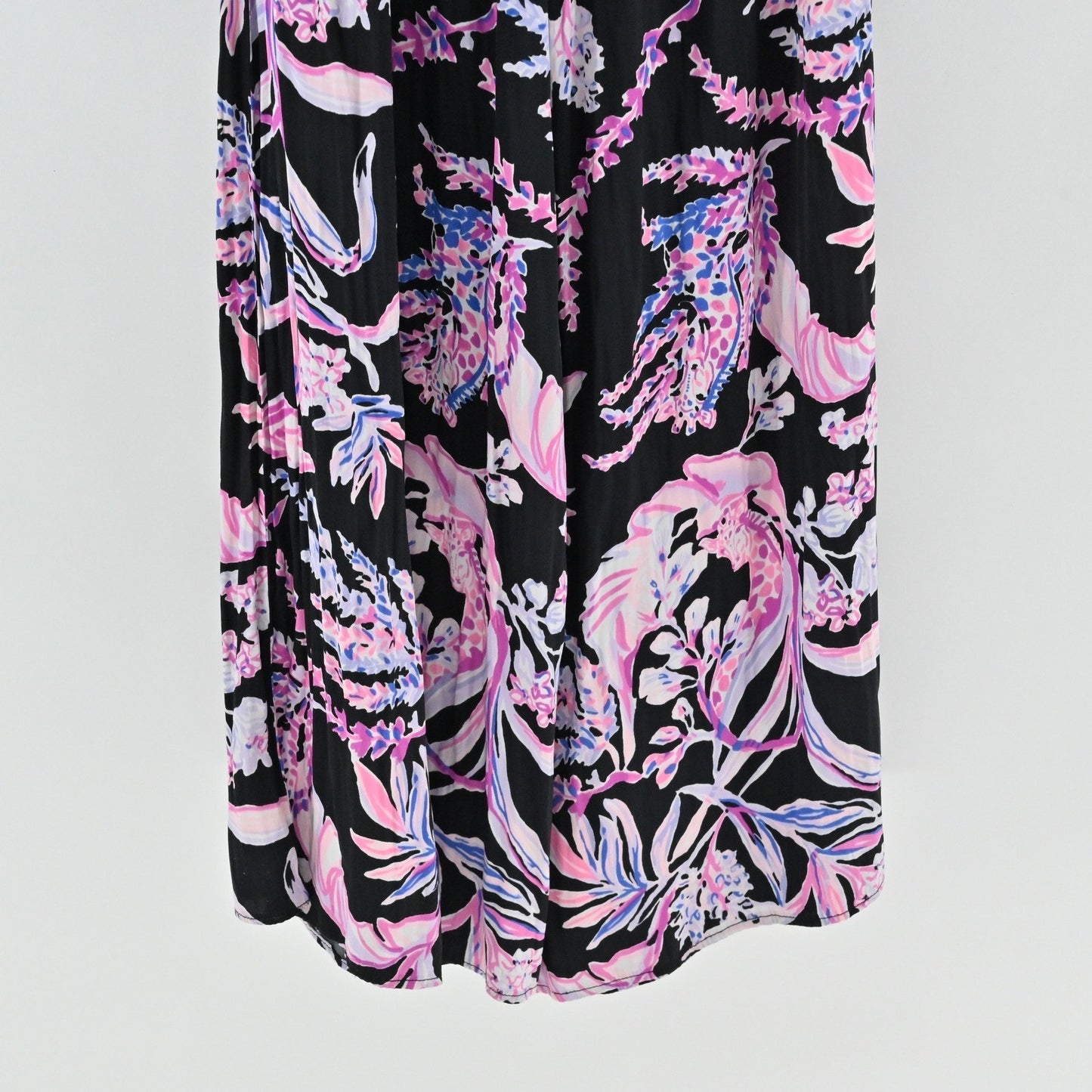 Lilly Pulitzer Pim Floral Jumpsuit Size S Onyx Wild Within Strapless Black Pink
