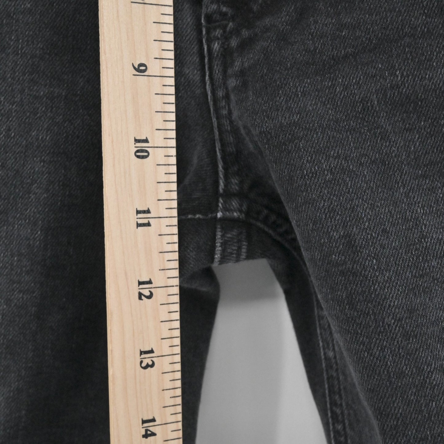 AGOLDE Womens Nico Jeans Size 25 High Rise Slim Casette Black Distressed Denim