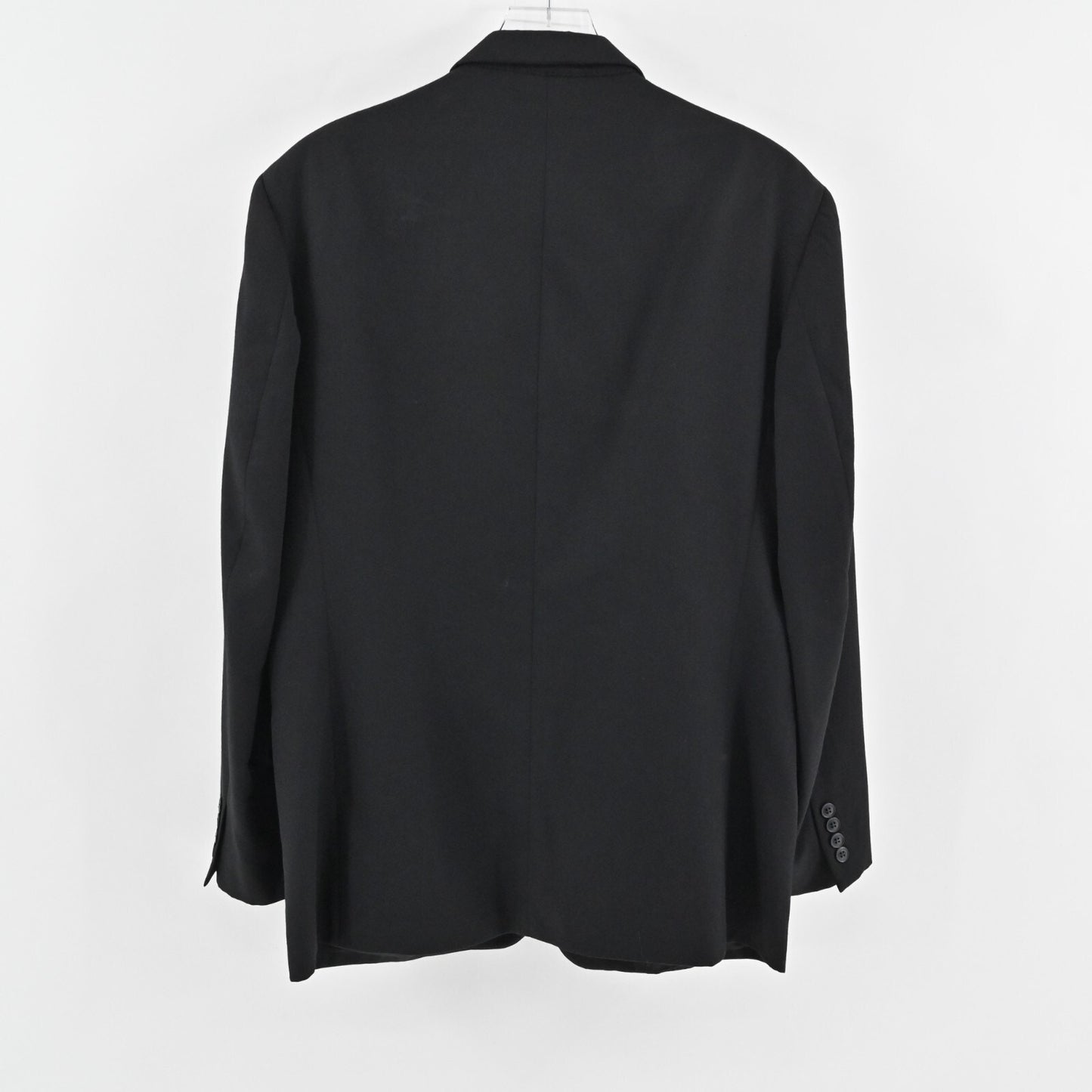 JEAN PAUL GERMAIN Mens Wool Blazer Size 42R Black Classic Single Breasted Jacket