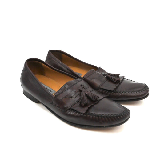 JOHNSTON MURPHY Loafers Mens Size 11 Breland Tassel Brown Dress Leather Office