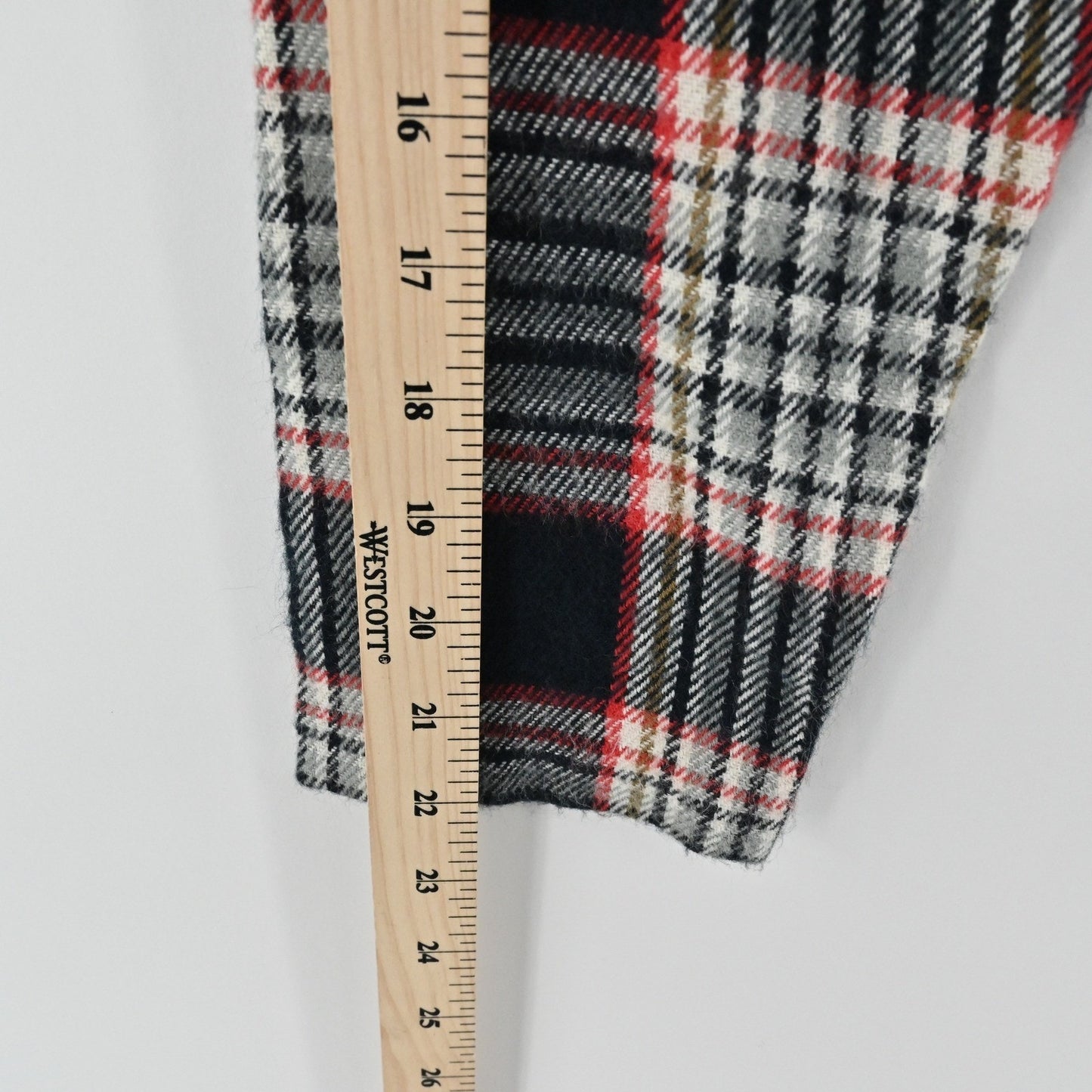 Vtg Y2k BONKERS Wool Blend Plaid Cropped Jacket Size M Corduroy Preppy Grunge