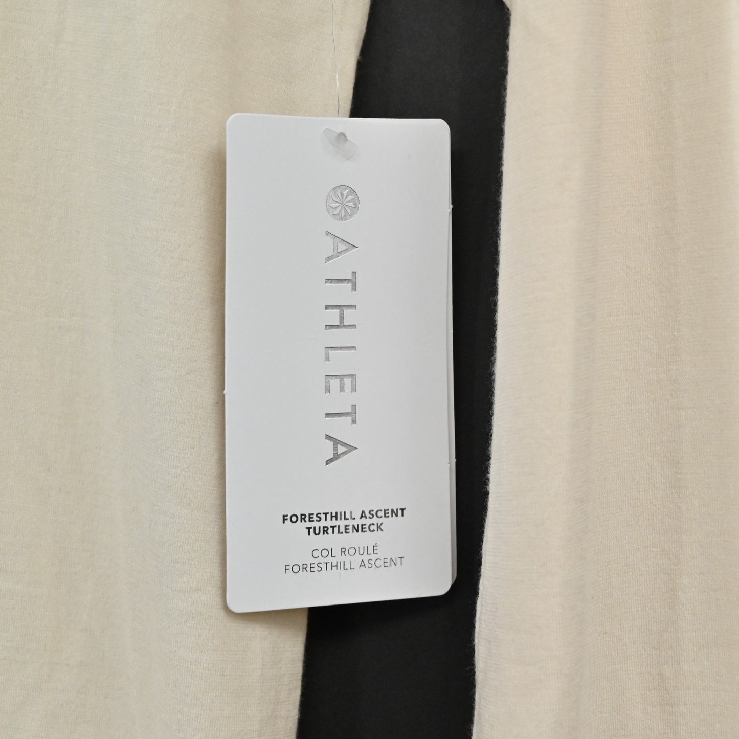 Athleta Foresthill Ascent Turtleneck Top Womens XS Cream Warm Long Sleeve Ski