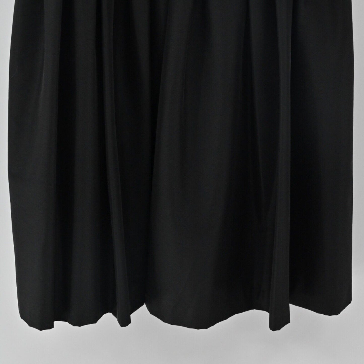 Vtg MAGGY LONDON Dress Womens Sz 8 Black Babydoll Ruffle Sweetheart Pleated NEW