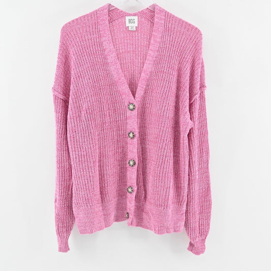 URBAN OUTFITTERS Sweater Womens Size S BDG Pink Knit Button Front Cardigan