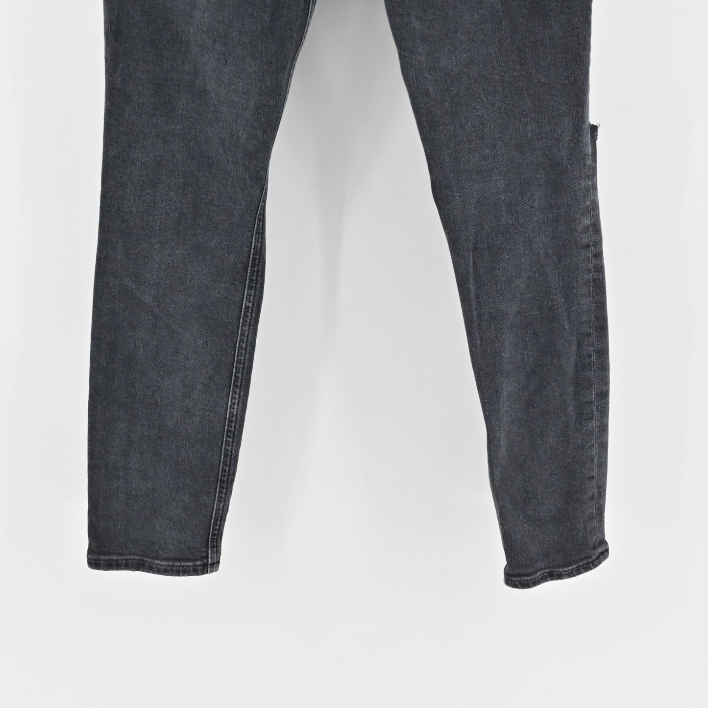 AGOLDE Womens Nico Jeans Size 25 High Rise Slim Casette Black Distressed Denim