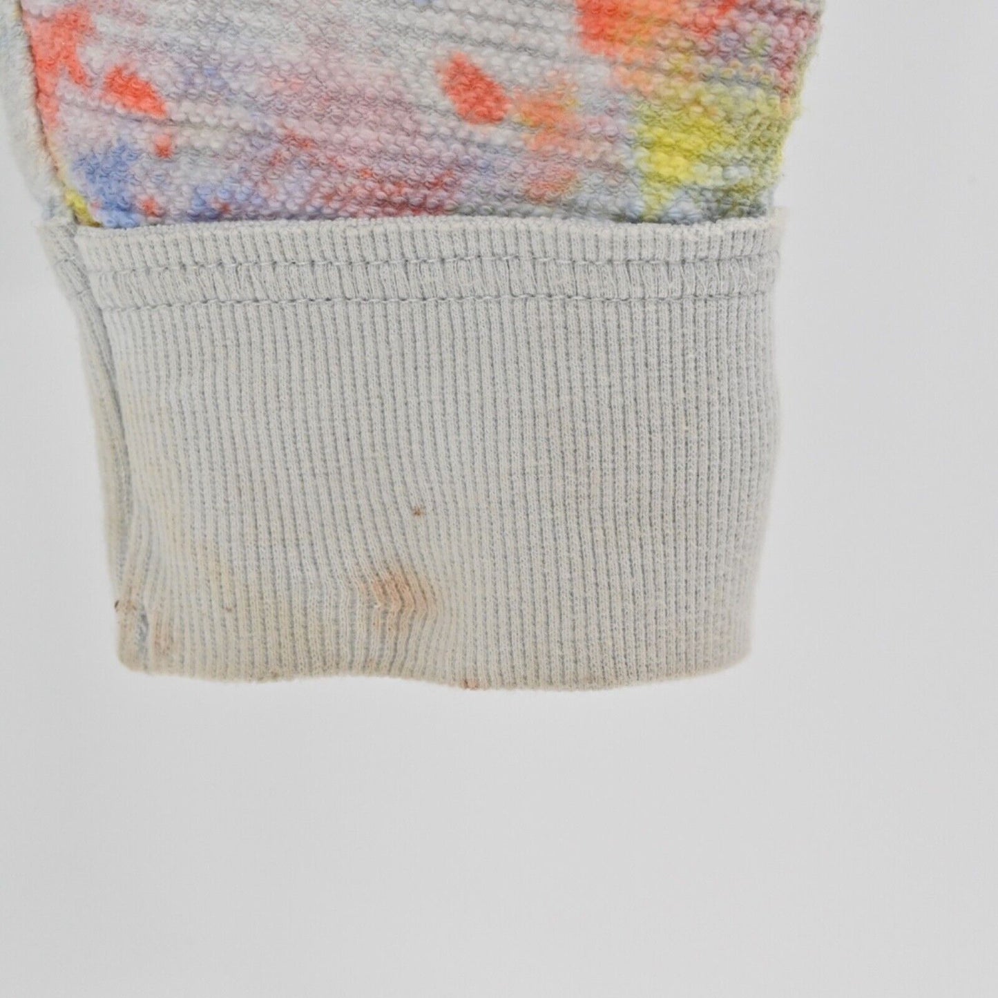 FREE PEOPLE Hoodie Womens Size M Gray Tie Dye 100% Cotton Thinkin About You Crop