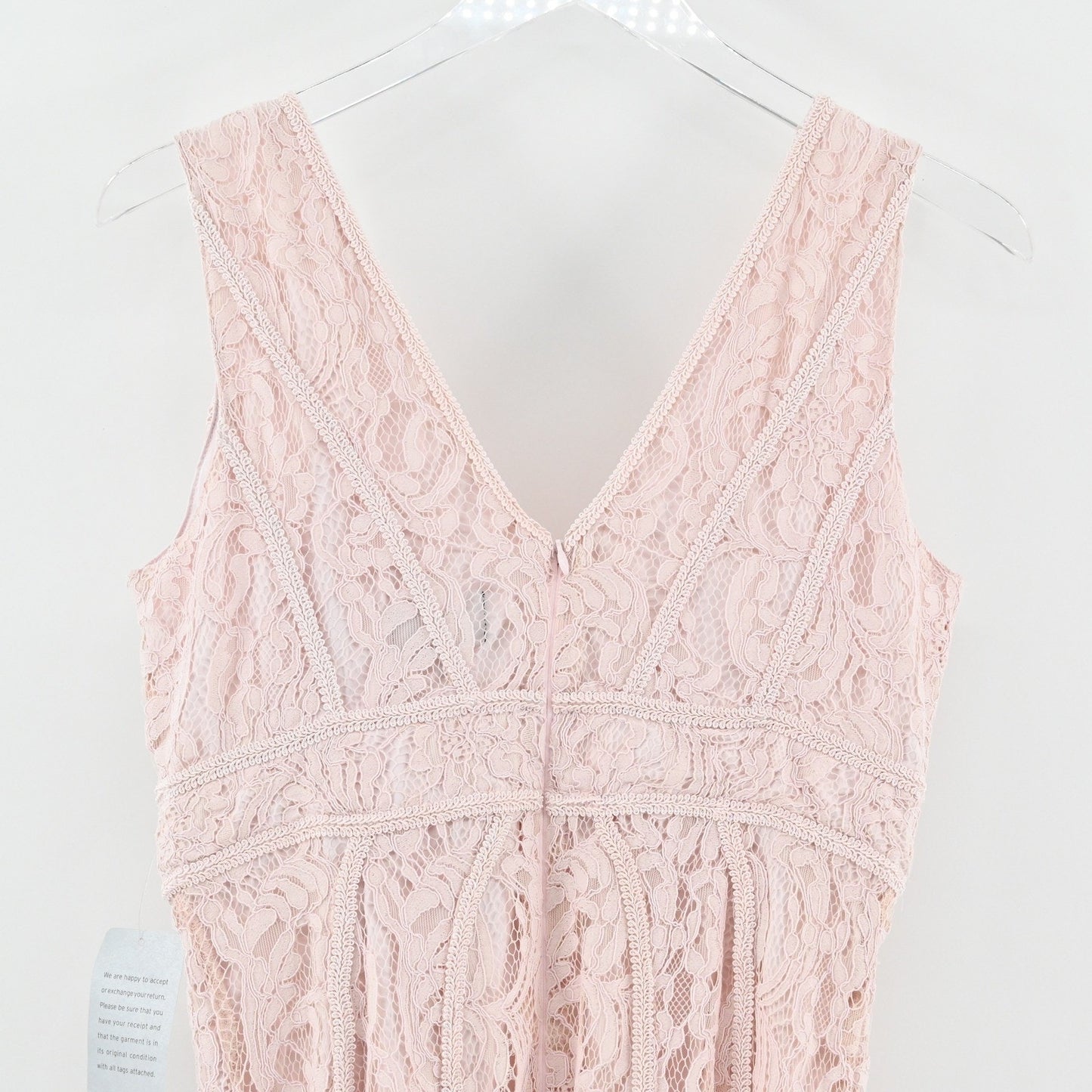 Bardot Womens Lace Sheath Dress Size 8 Blush Pink Romantic Elegant Cocktail NEW