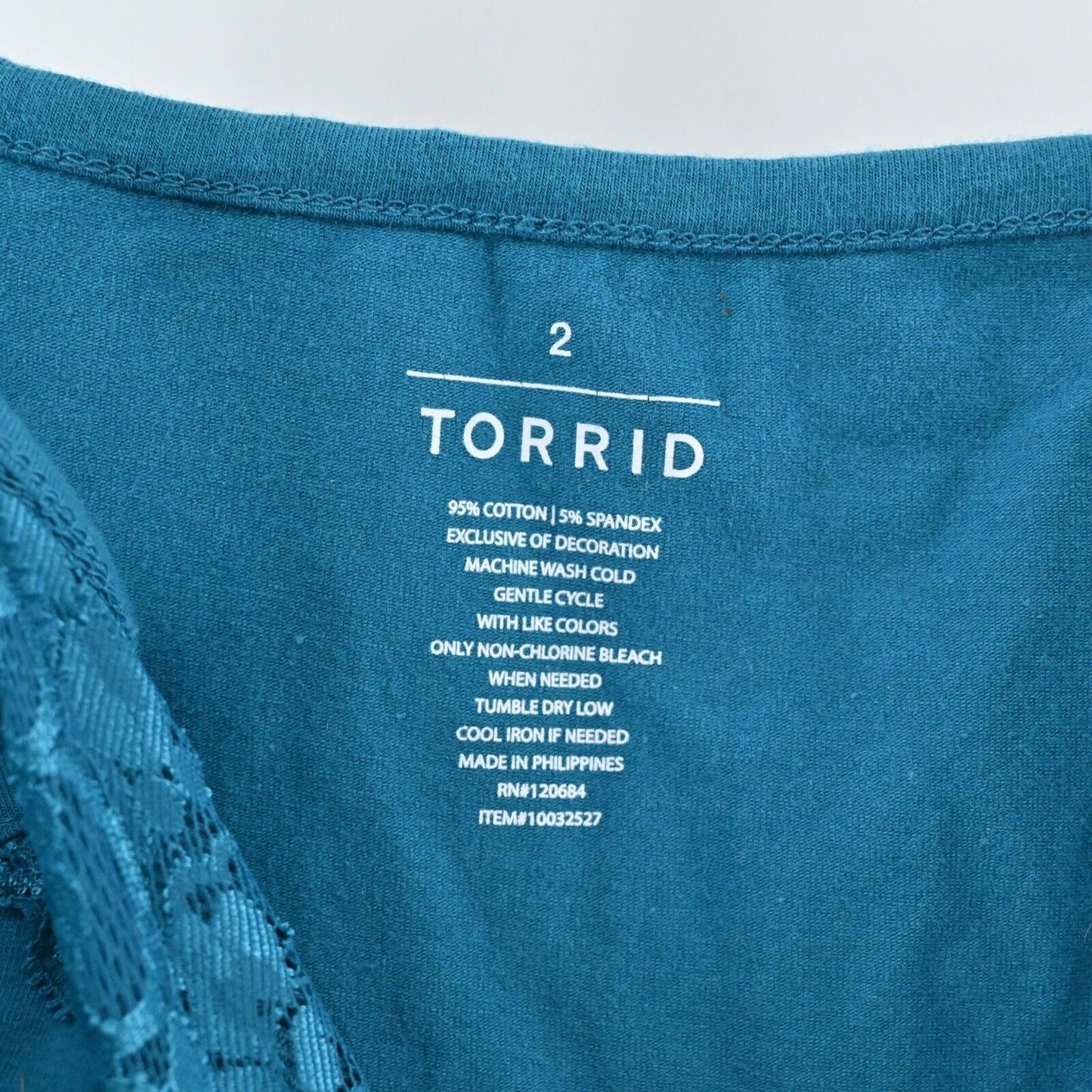 TORRID Set Womens Size 2X Blue Stripe Drape Open Front Cardigan Lace Trim Cami